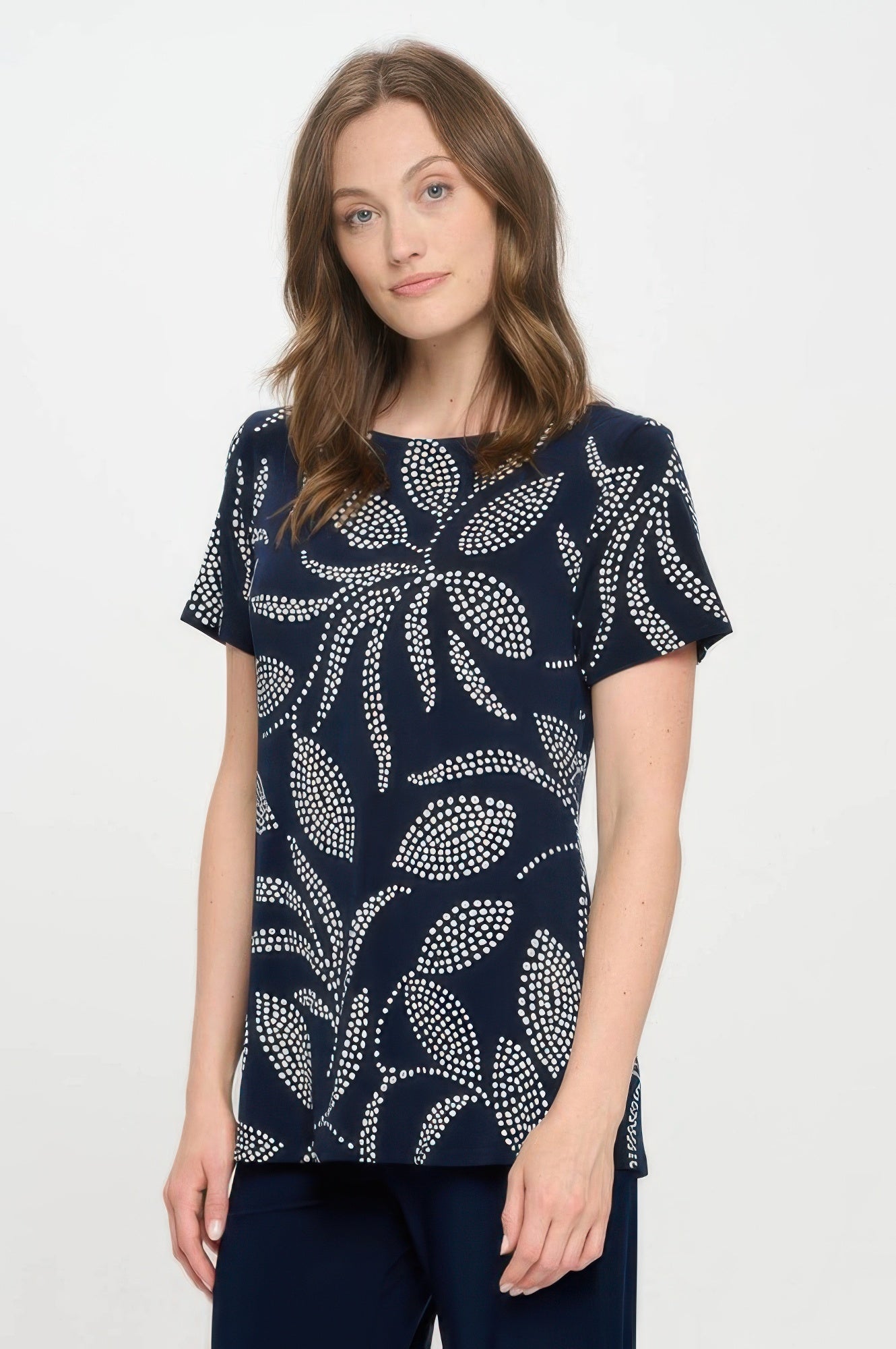 Plus Size Hit Boat Nk Short Sl Top - DressAffection