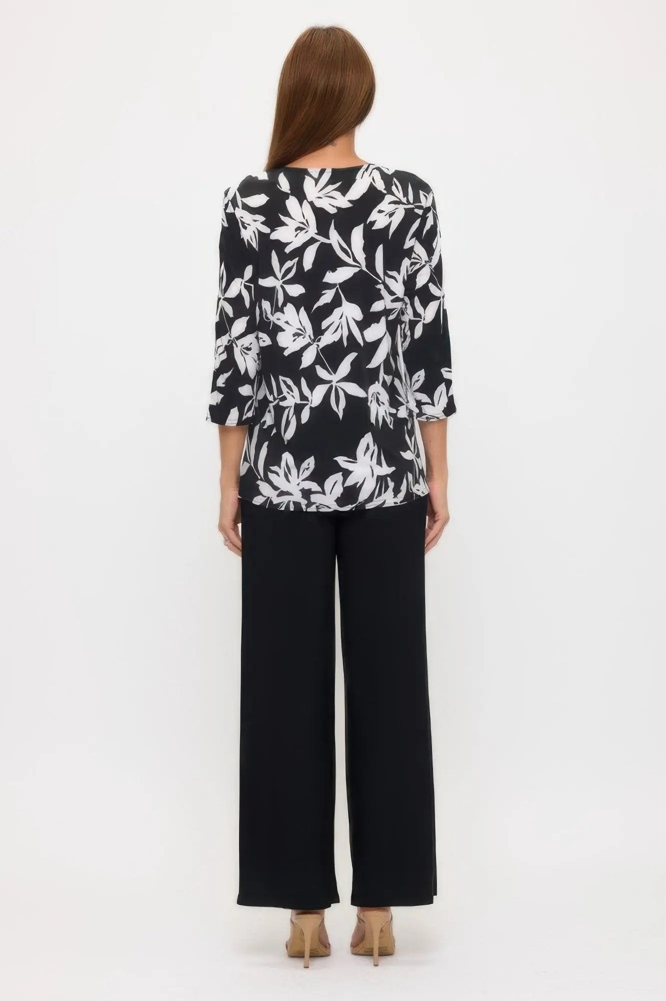 Plus Size Hit Side Button Sleeve Top - DressAffection