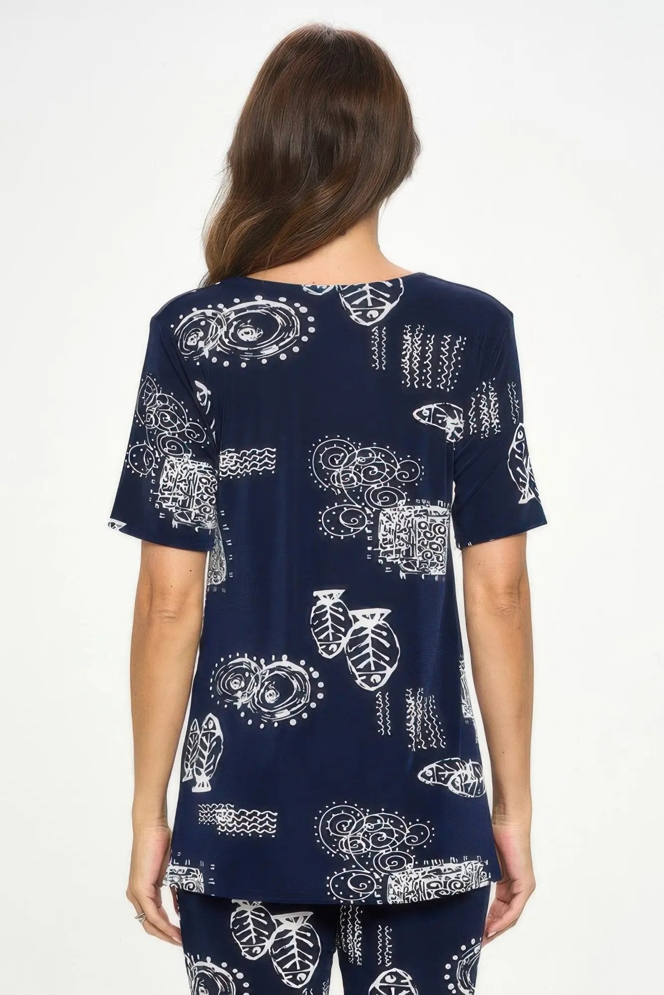 Plus Size Matching Capri Pant Set In Plus Size - DressAffection