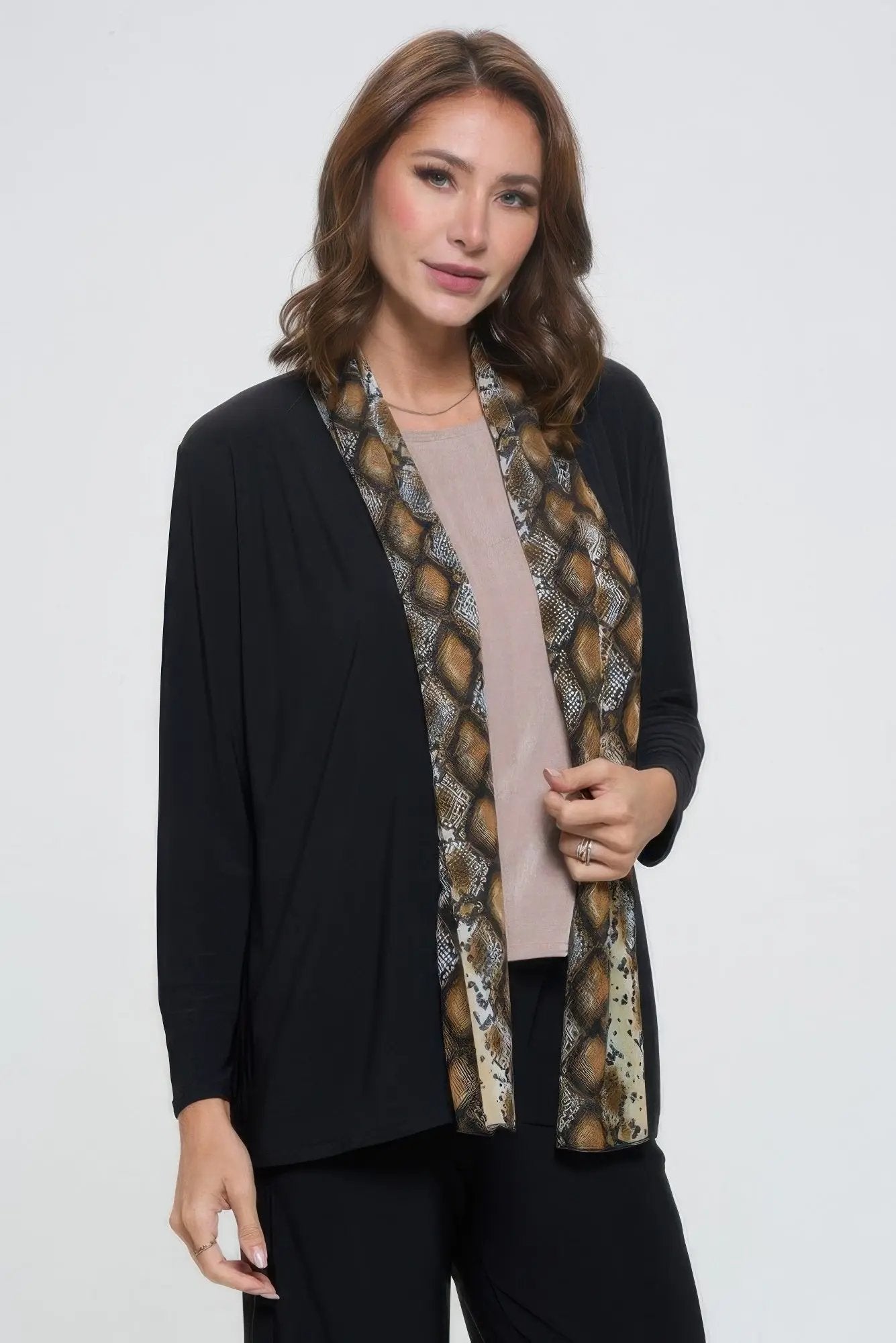 Plus Size Mesh Romance Trim Jacket - DressAffection