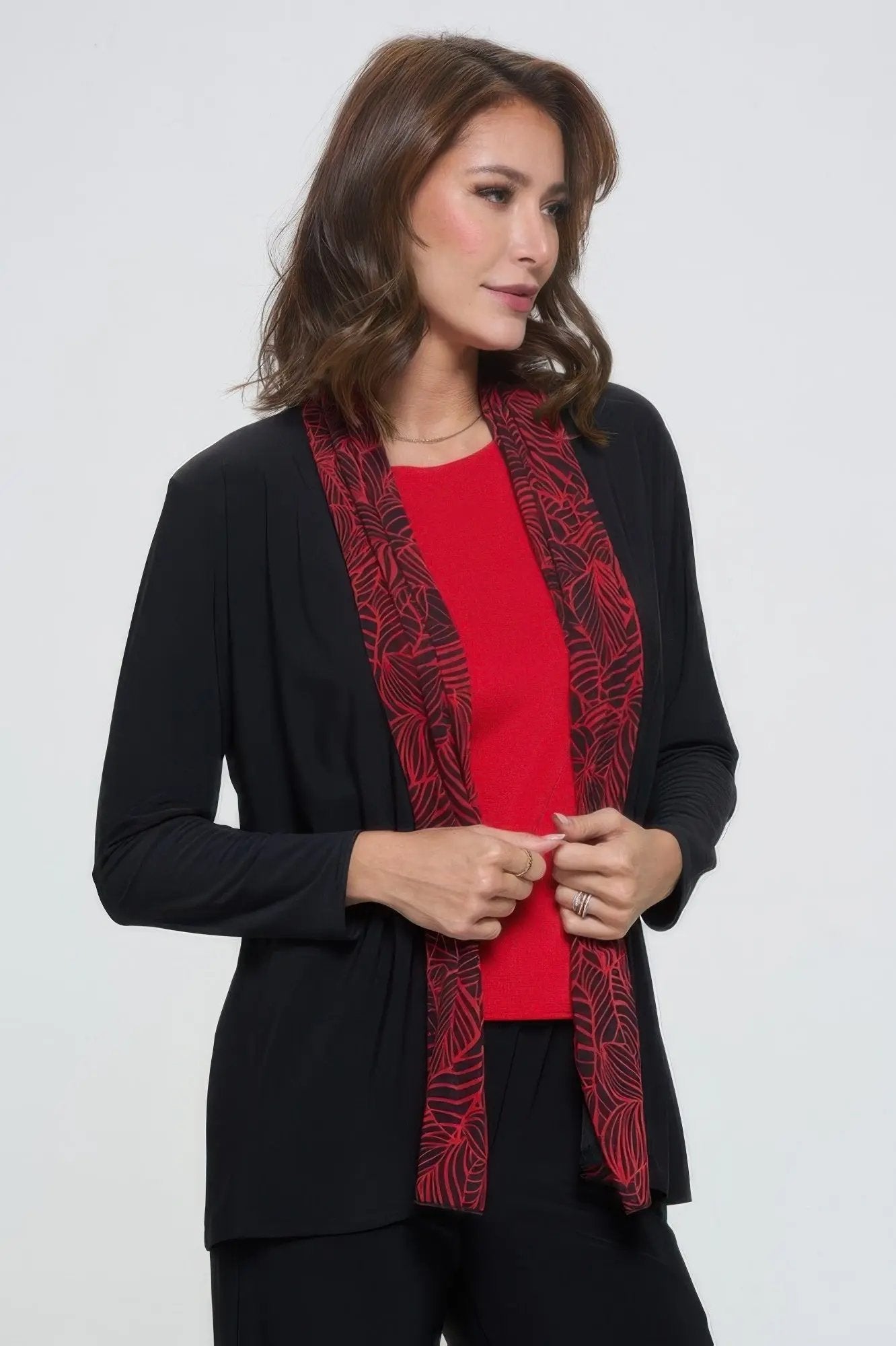 Plus Size Mesh Romance Trim Jacket - DressAffection