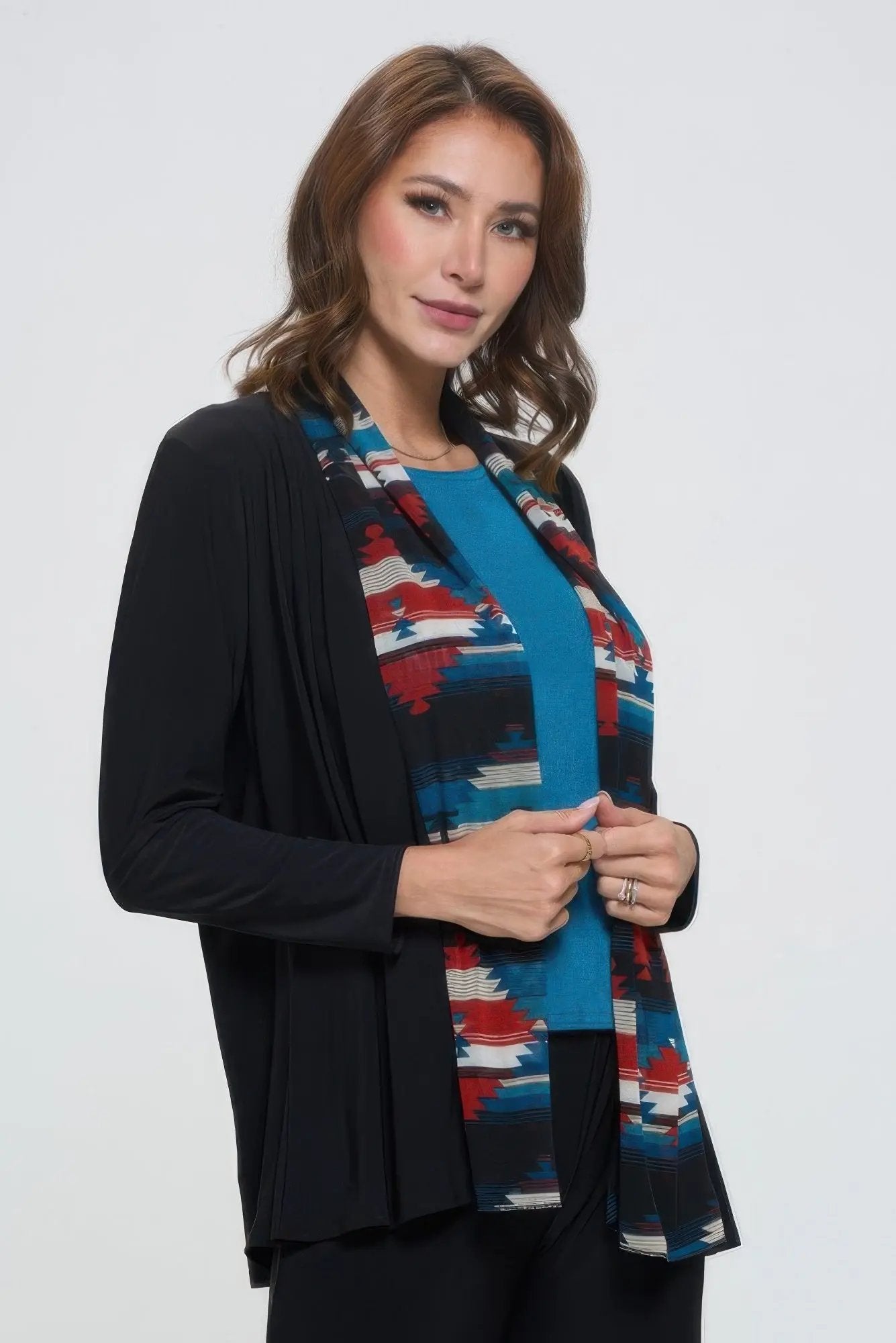 Plus Size Mesh Romance Trim Jacket - DressAffection