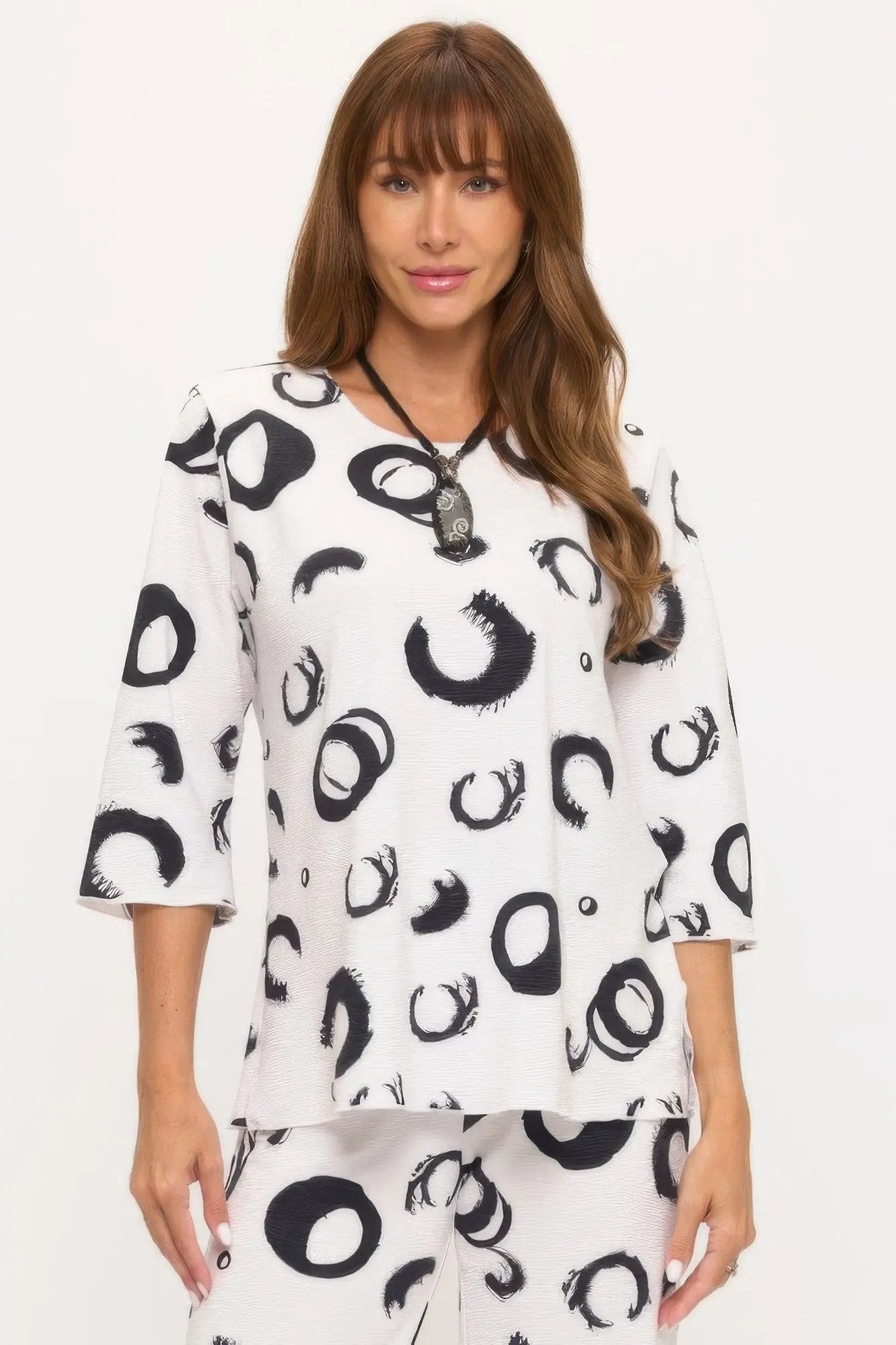 Plus Size Venechia Pleated Merrow Top - DressAffection