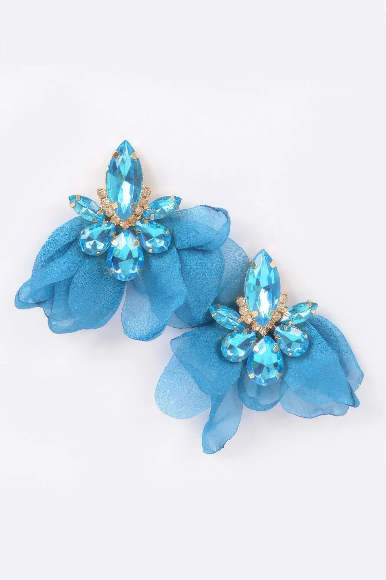 Polyester Flower Dangling Earring - DressAffection