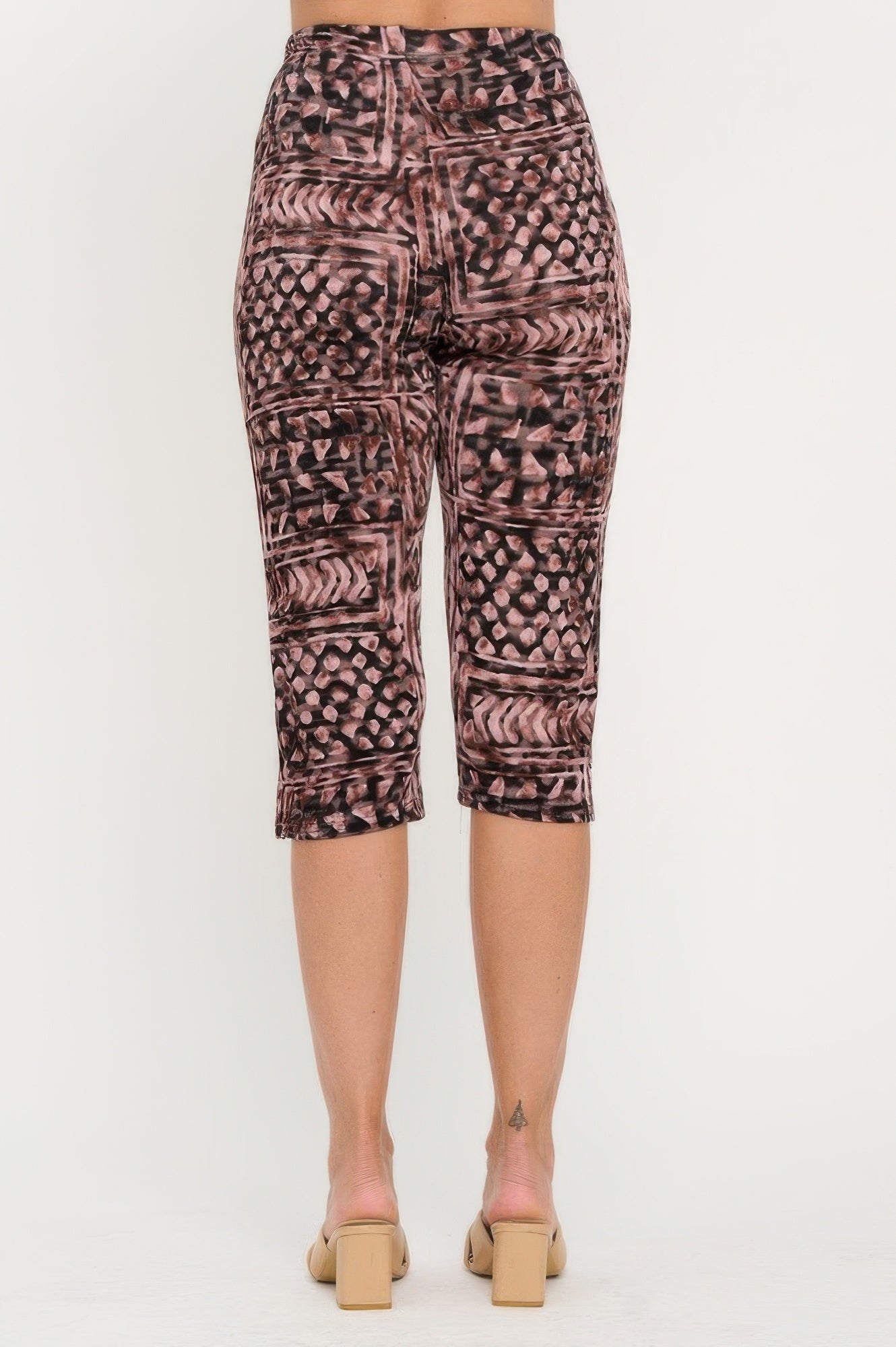 Print Bns Capri Pants Set - DressAffection