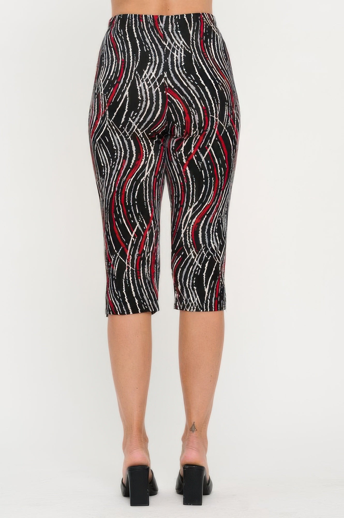 Print Bns Capri Pants Set - DressAffection