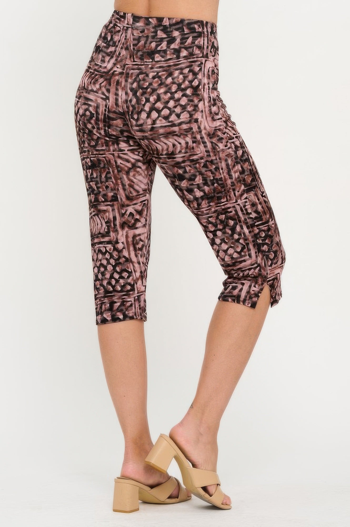 Print Bns Capri Pants Set - DressAffection