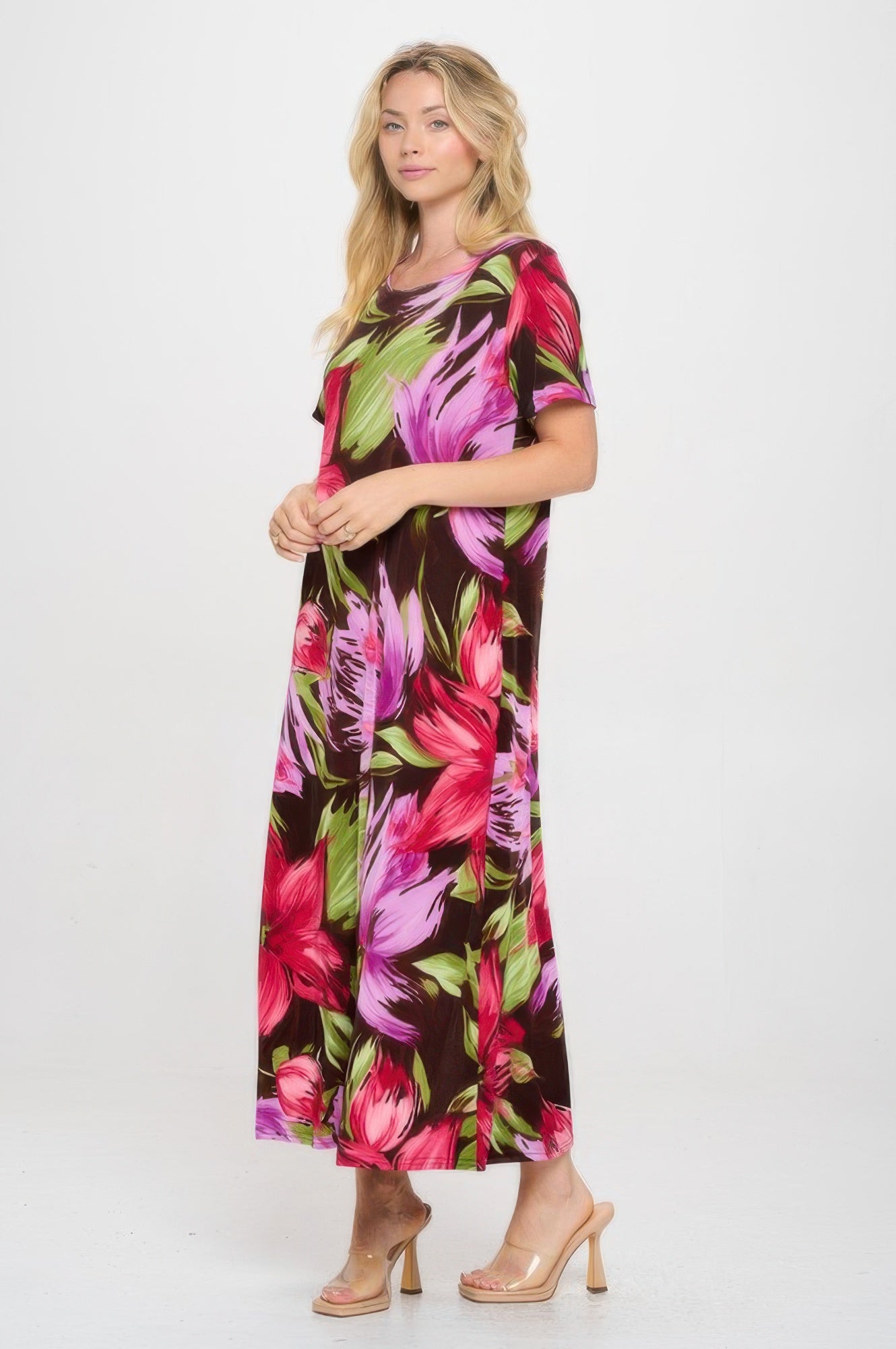 Print Bns Long Dress - DressAffection