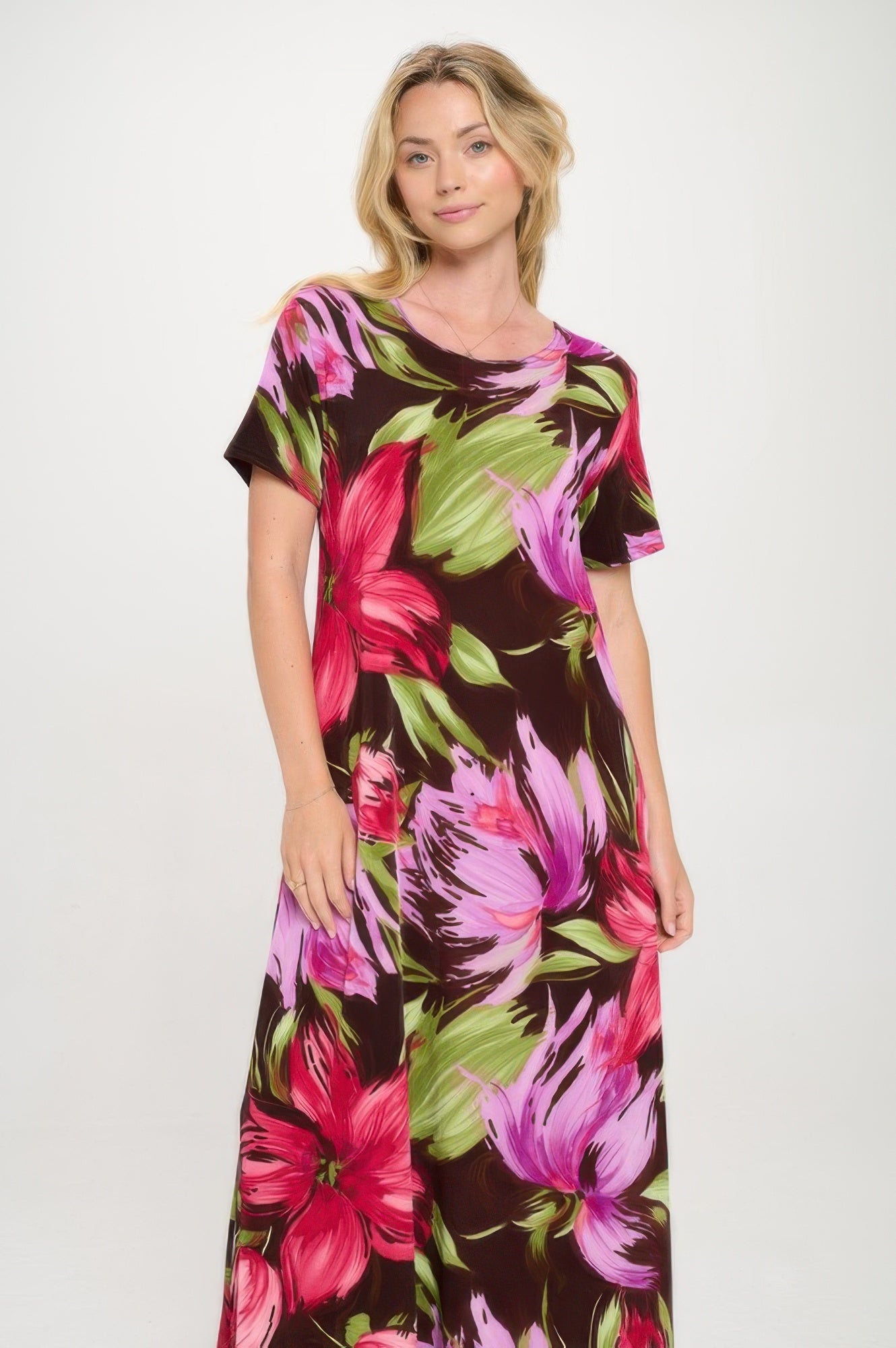 Print Bns Long Dress - DressAffection