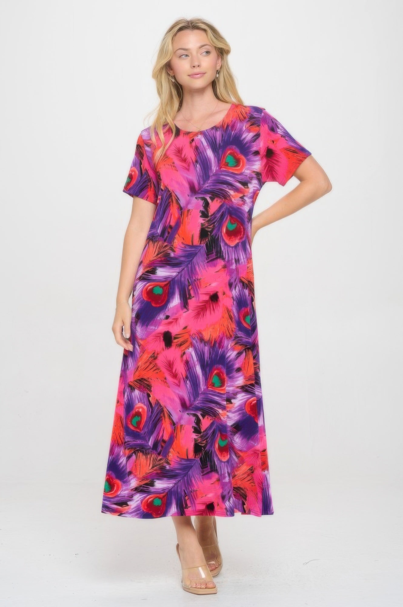 Print Bns Long Dress - DressAffection