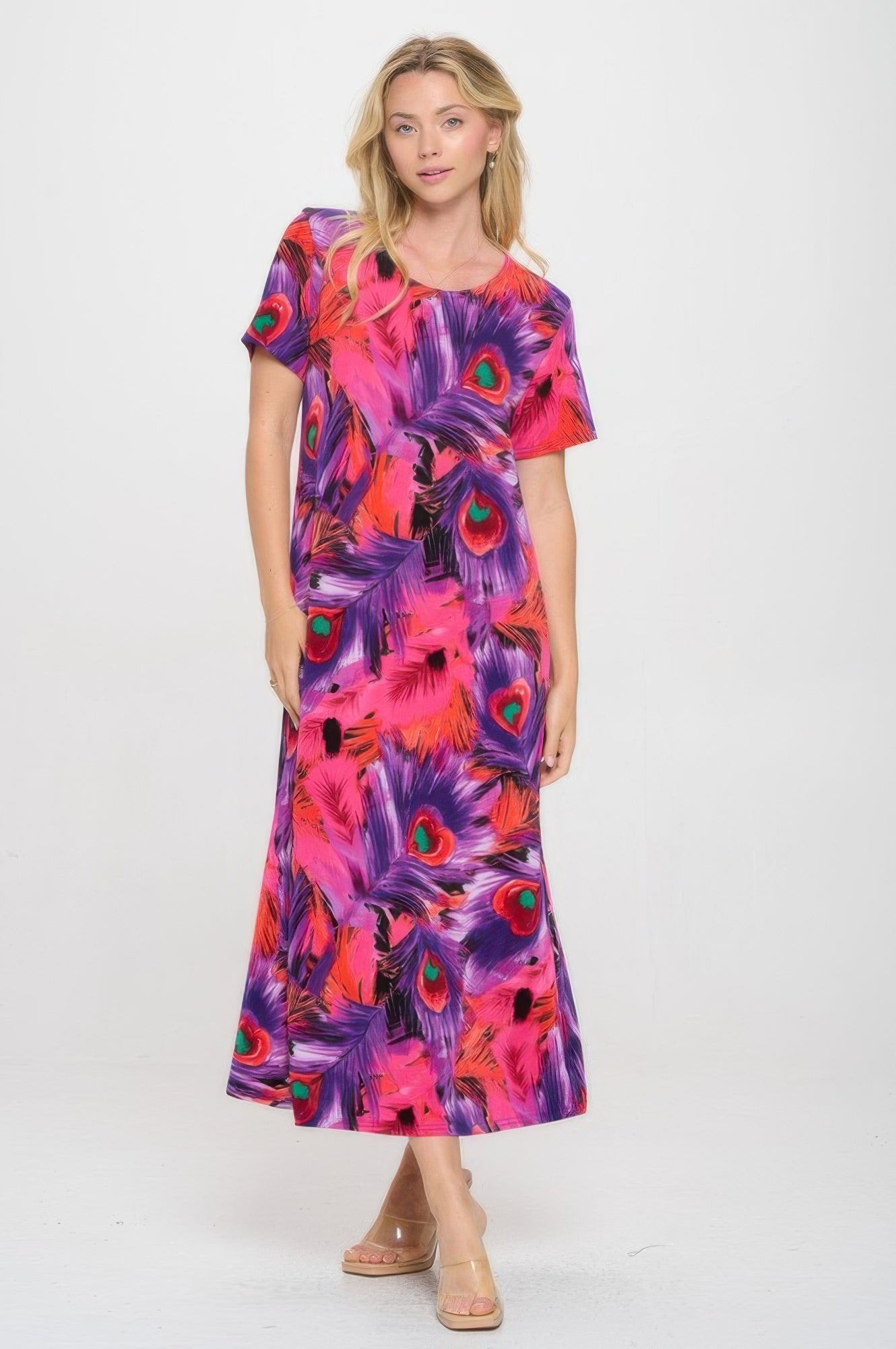 Print Bns Long Dress - DressAffection