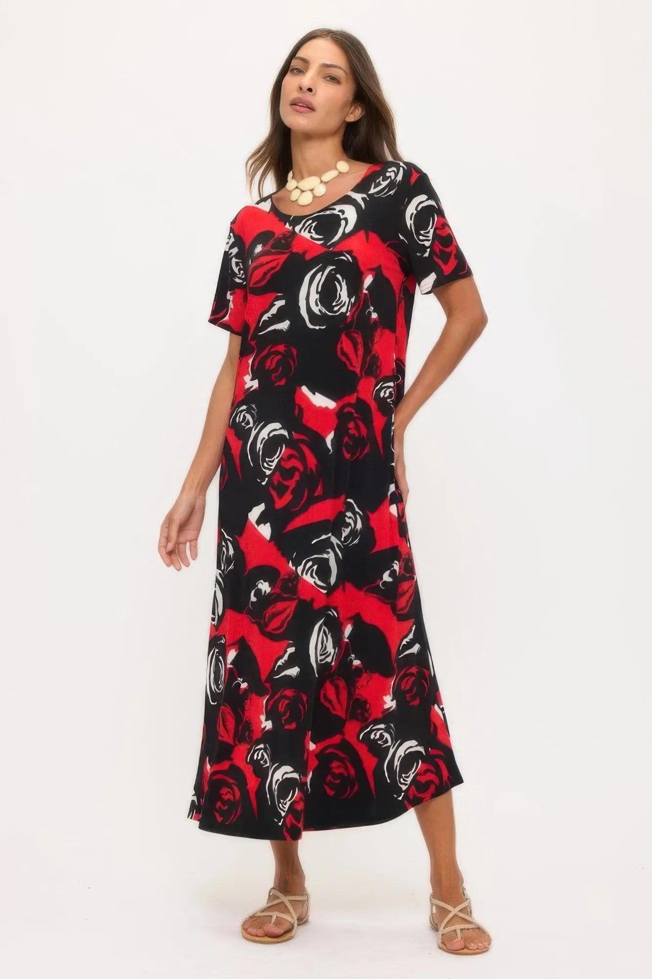 Print Bns Long Dress - DressAffection