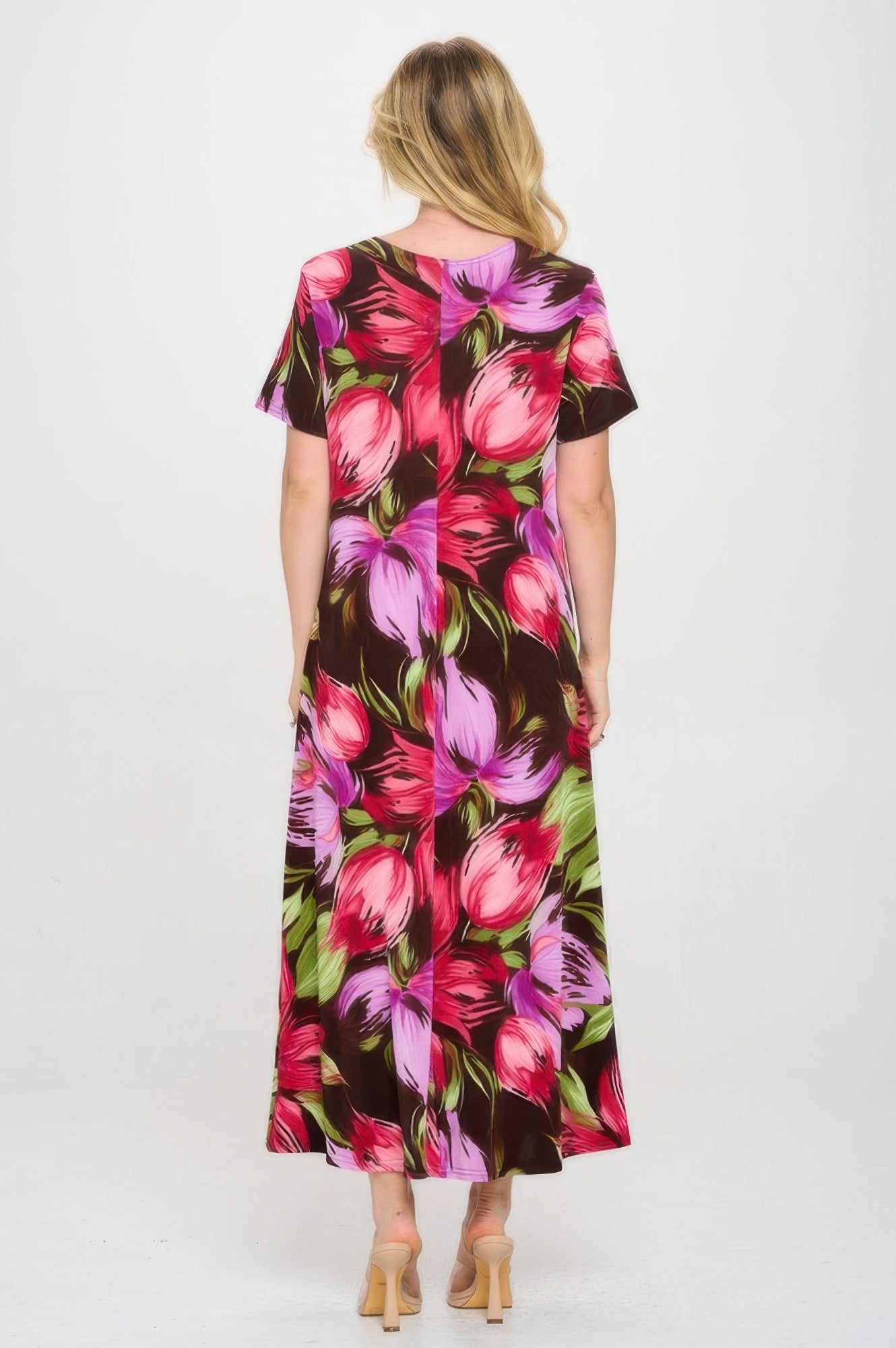 Print Bns Long Dress - DressAffection