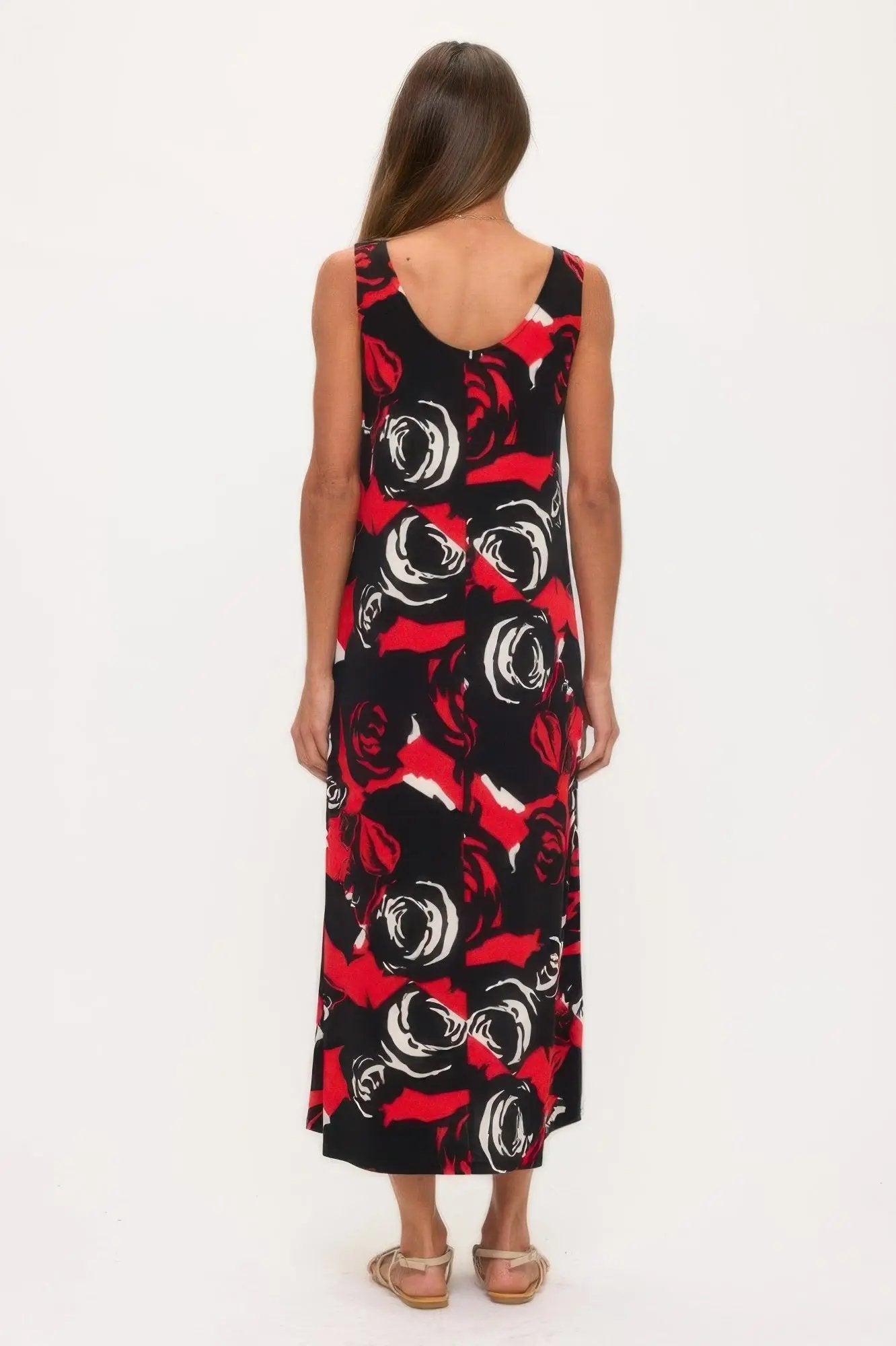 Print Bns Tank Long Dress - DressAffection