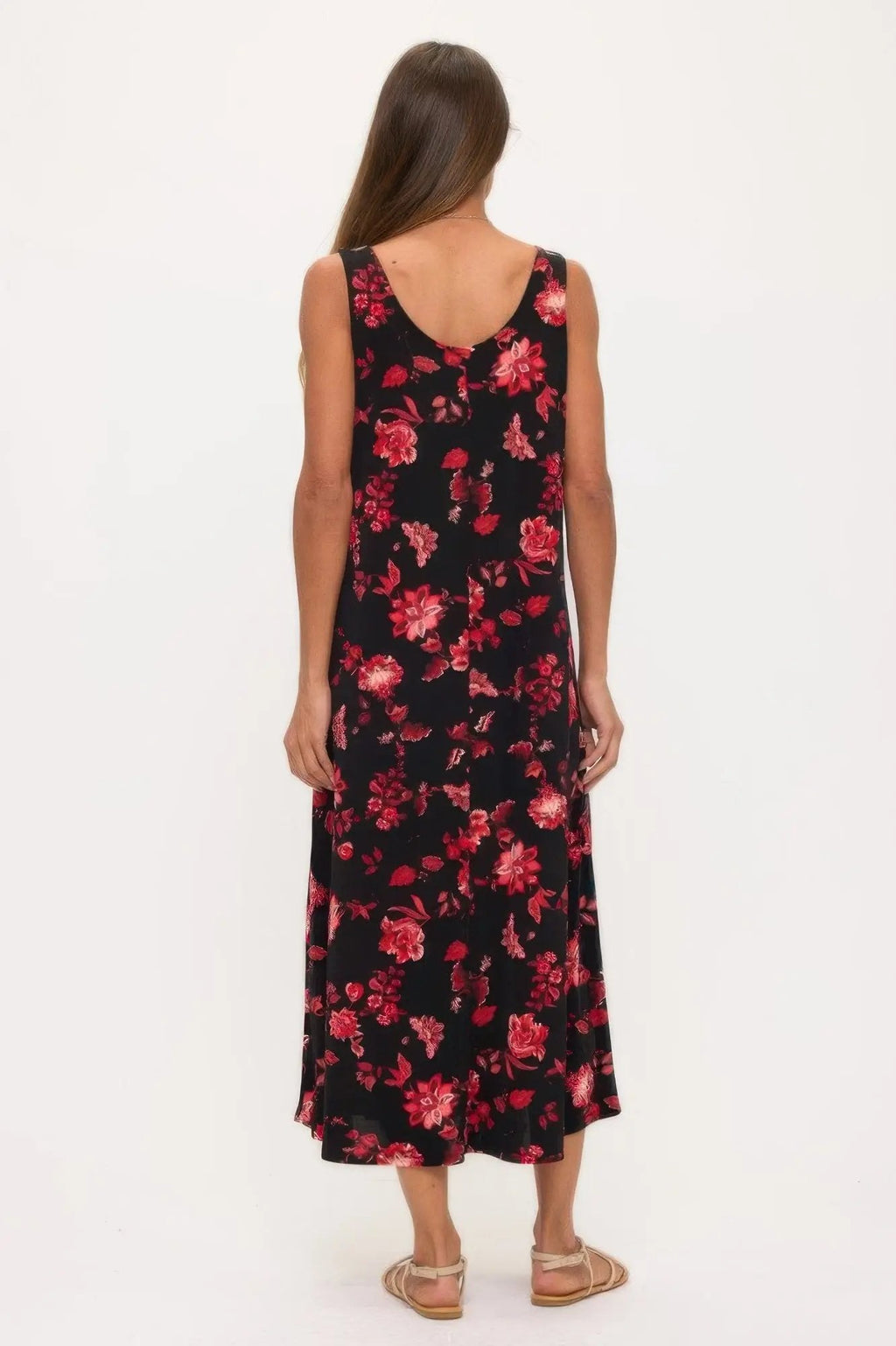 Print Bns Tank Long Dress - DressAffection