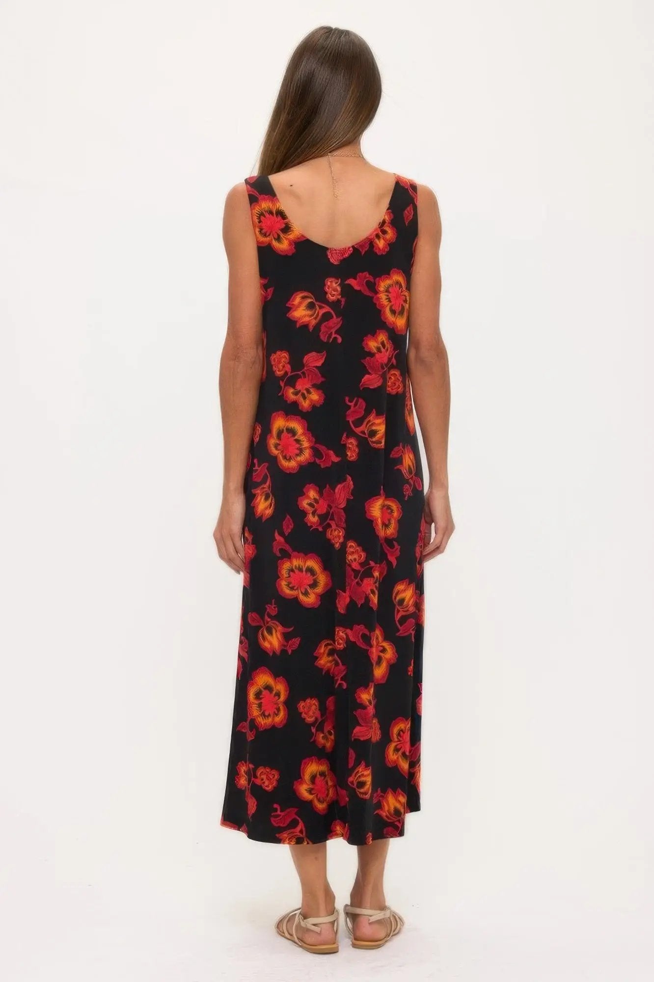 Print Bns Tank Long Dress - DressAffection