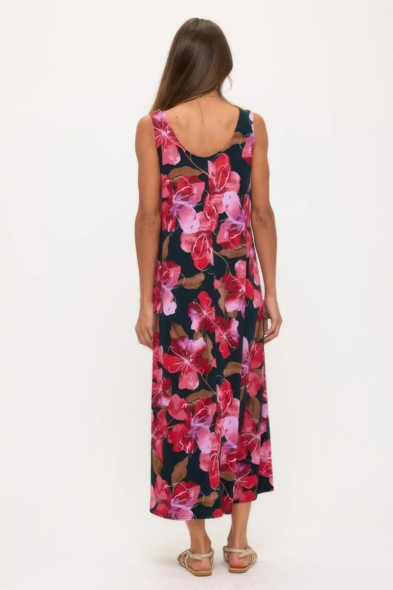 Print Bns Tank Long Dress - DressAffection