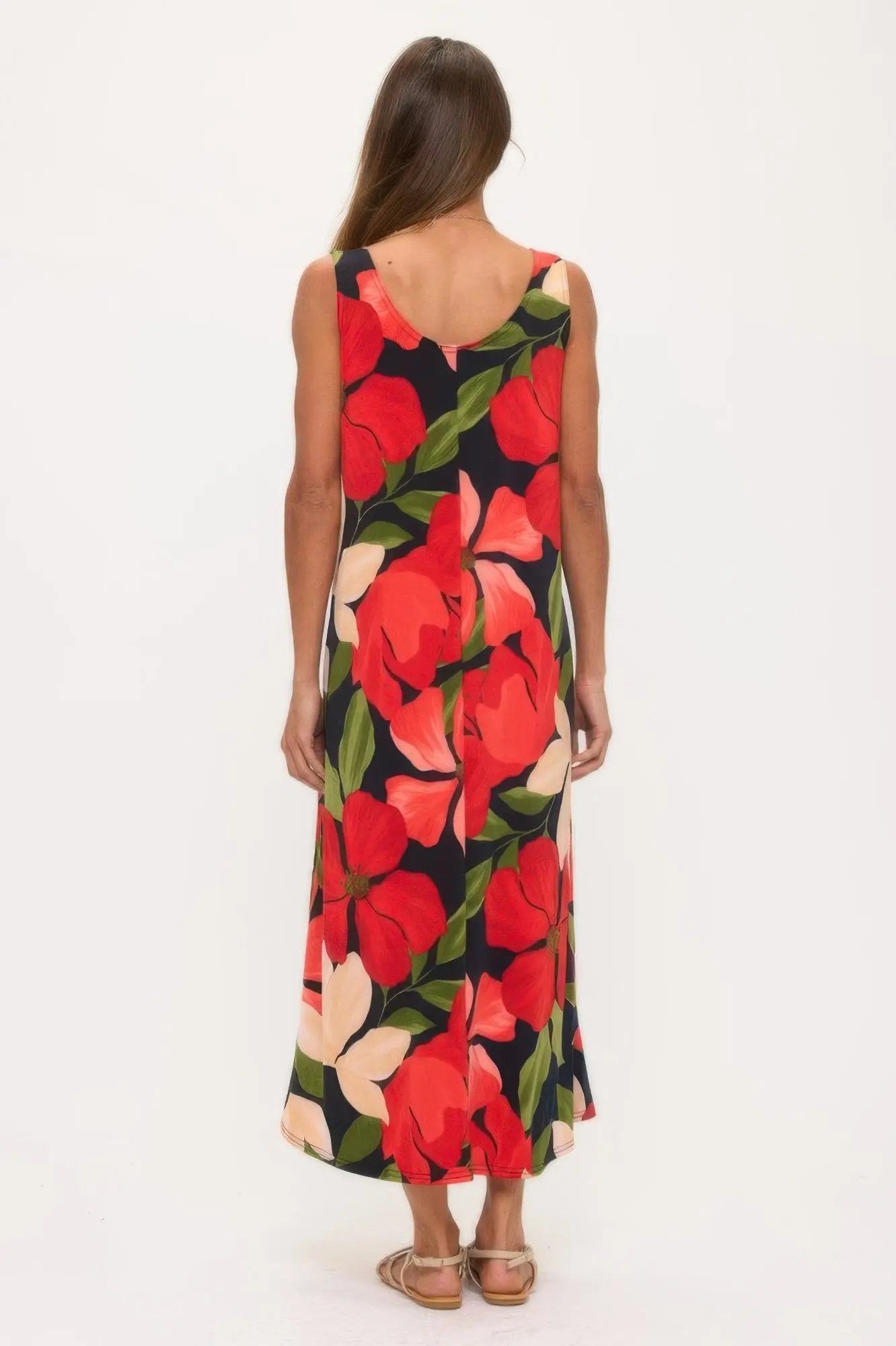 Print Bns Tank Long Dress - DressAffection