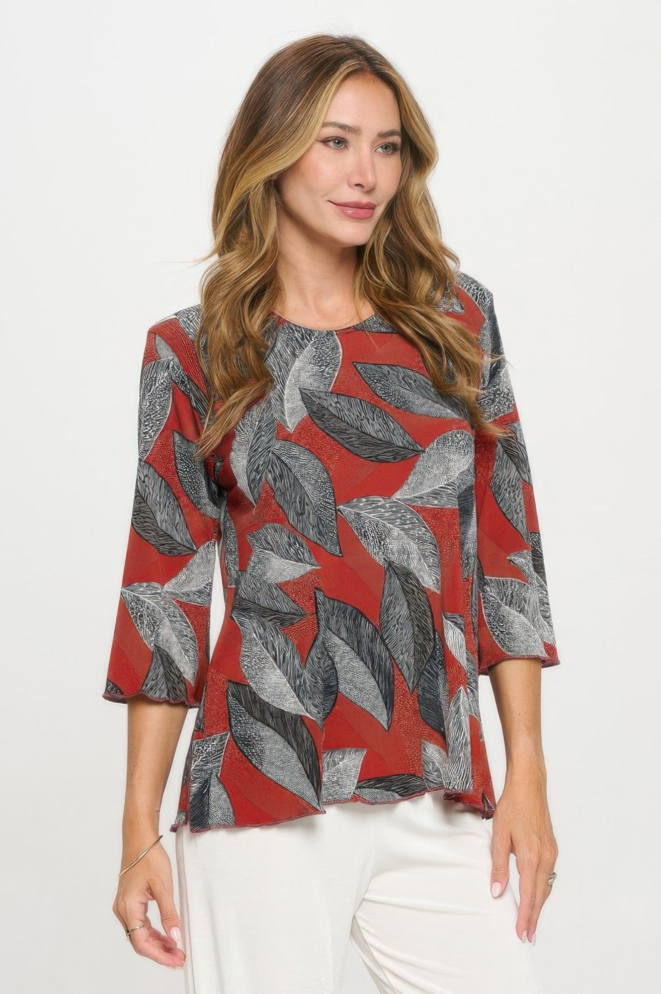 Print Hit Merrow Top - DressAffection