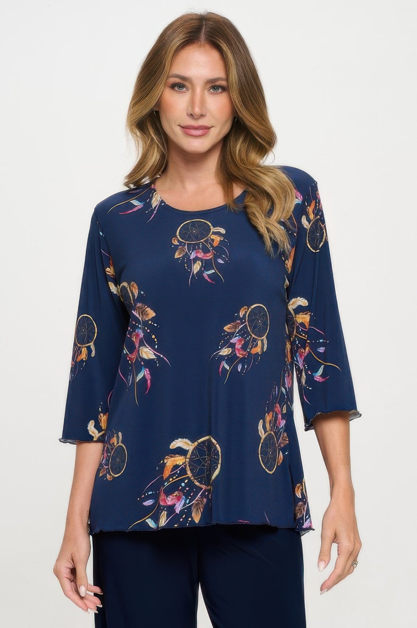 Print Hit Merrow Top - DressAffection