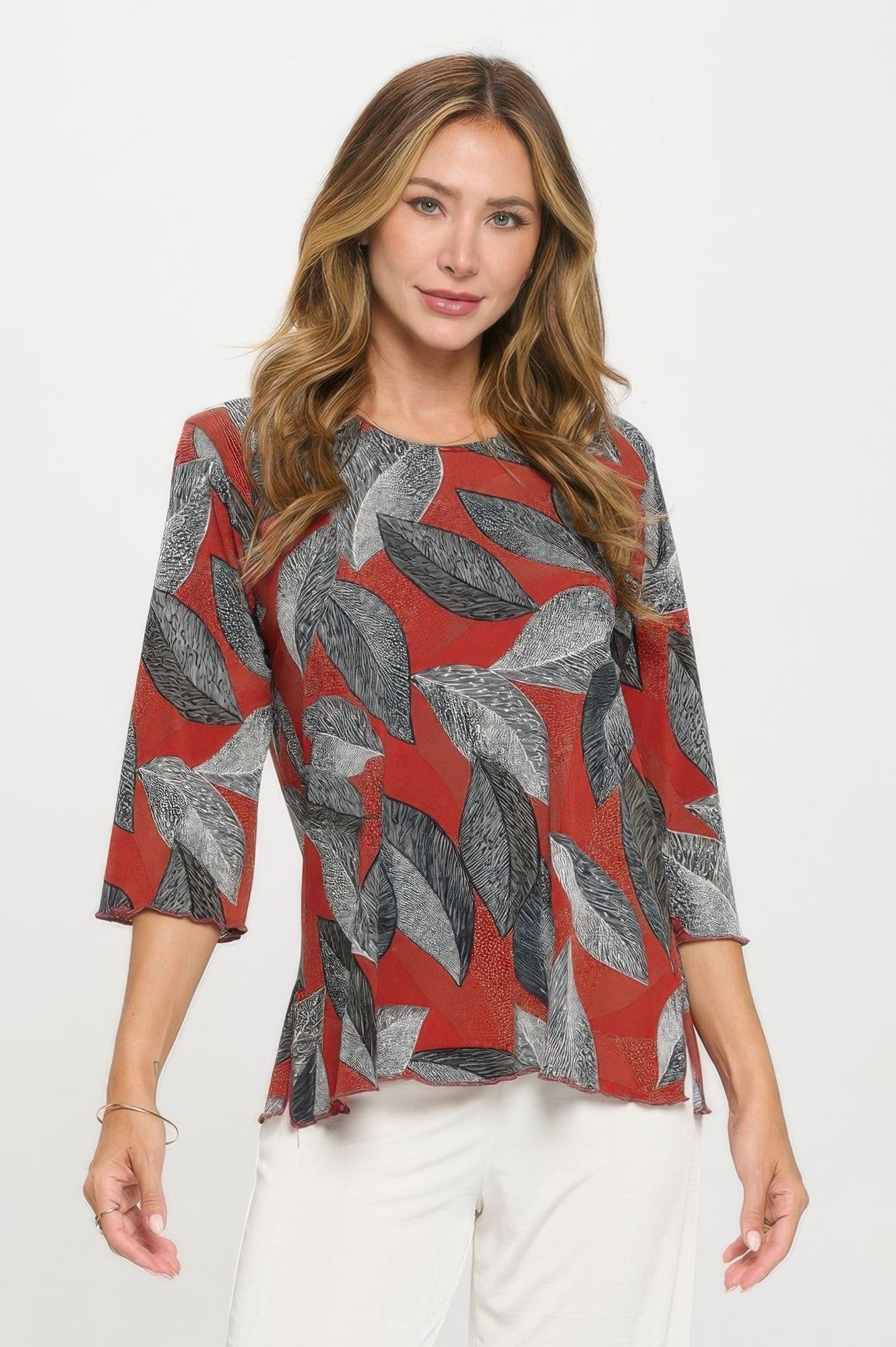 Print Hit Merrow Top - DressAffection