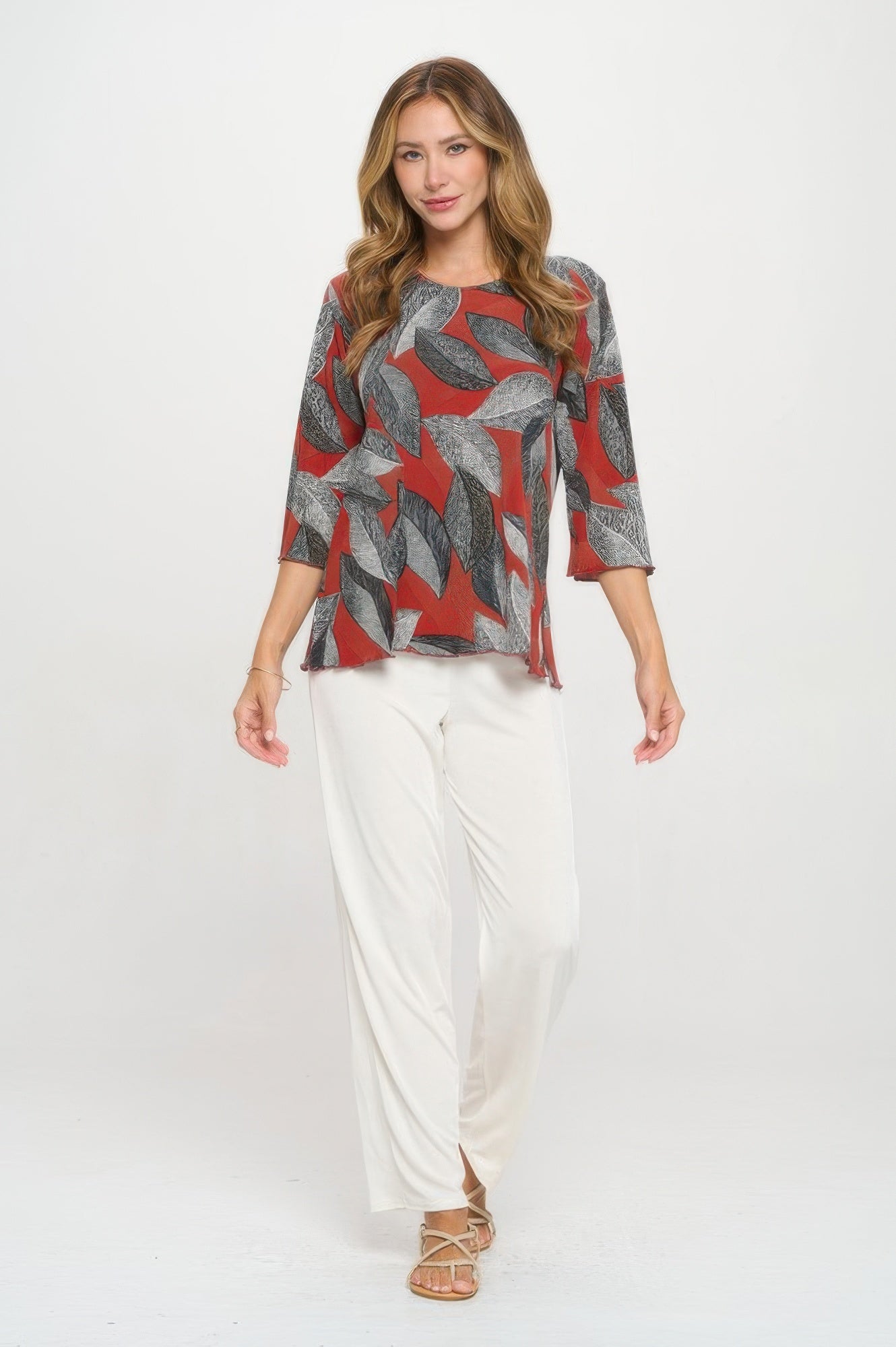 Print Hit Merrow Top - DressAffection