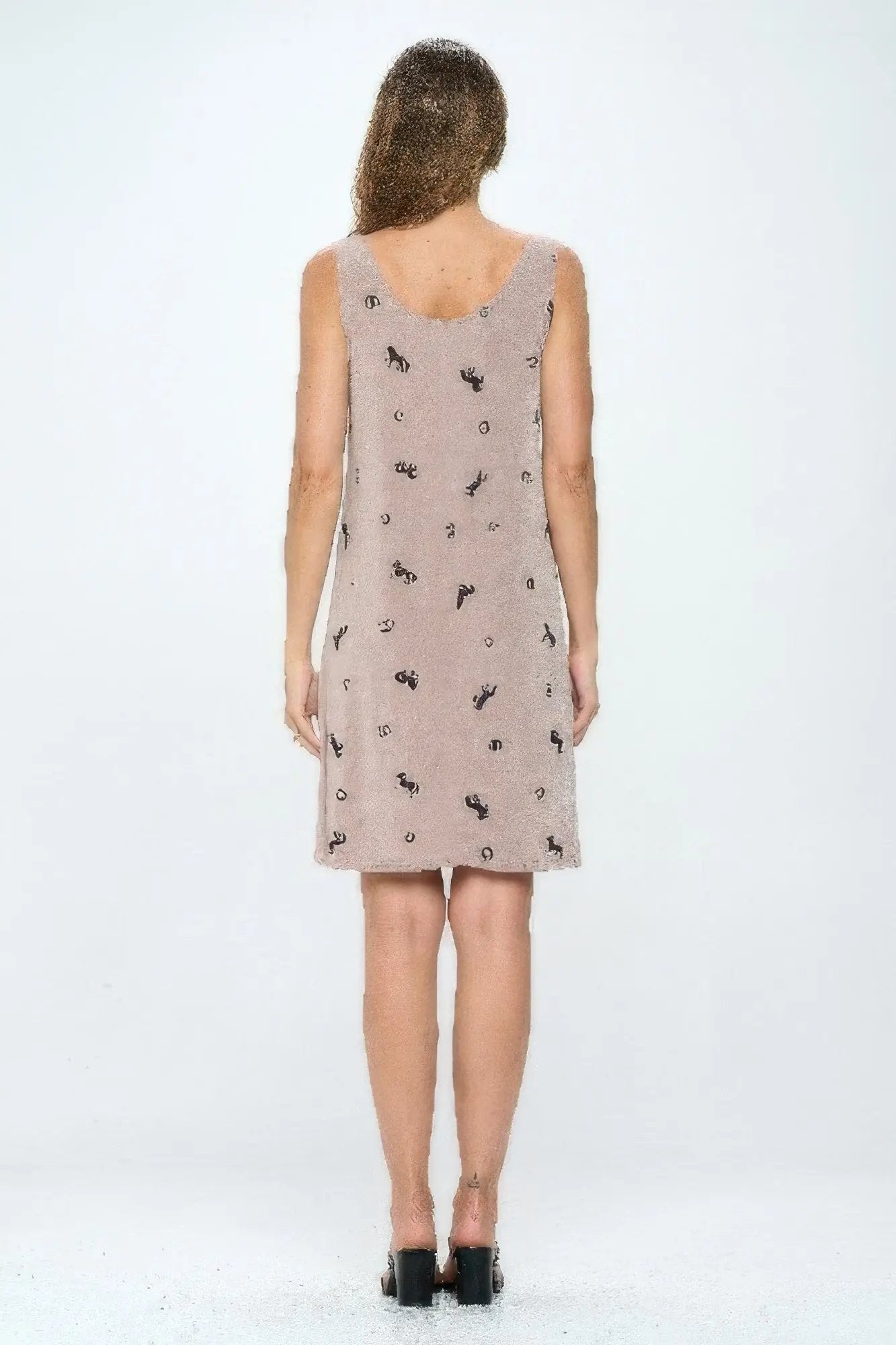 Print Short Tank Dress - DressAffection