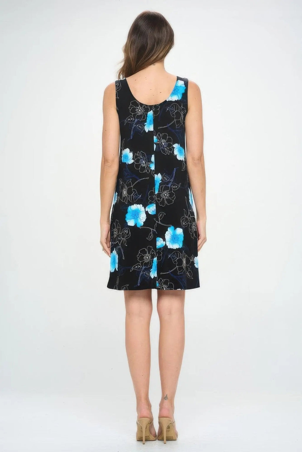 Print Short Tank Dress - DressAffection