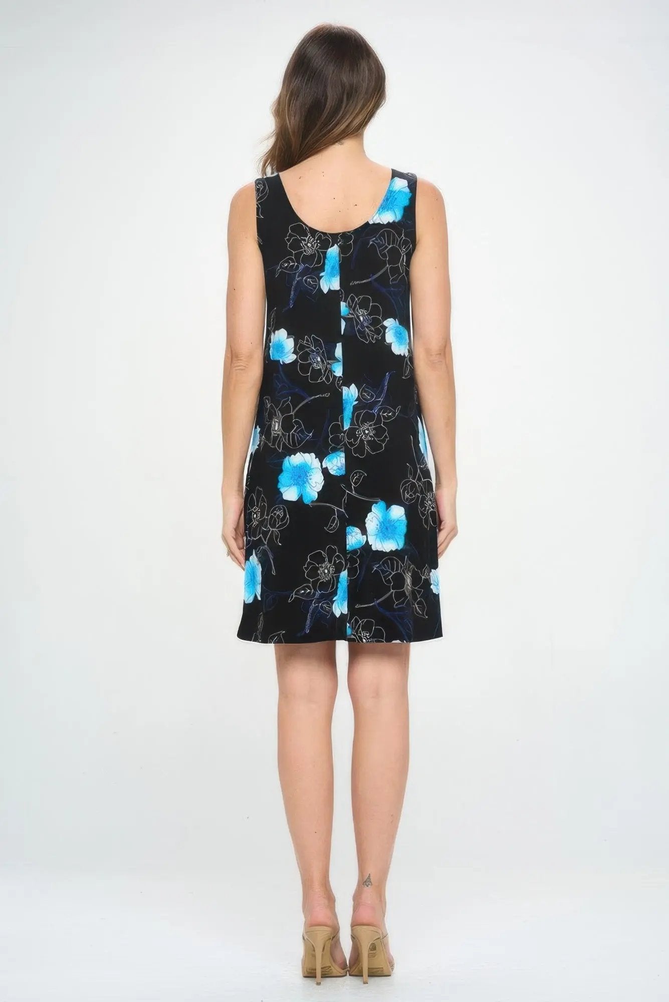 Print Short Tank Dress - DressAffection