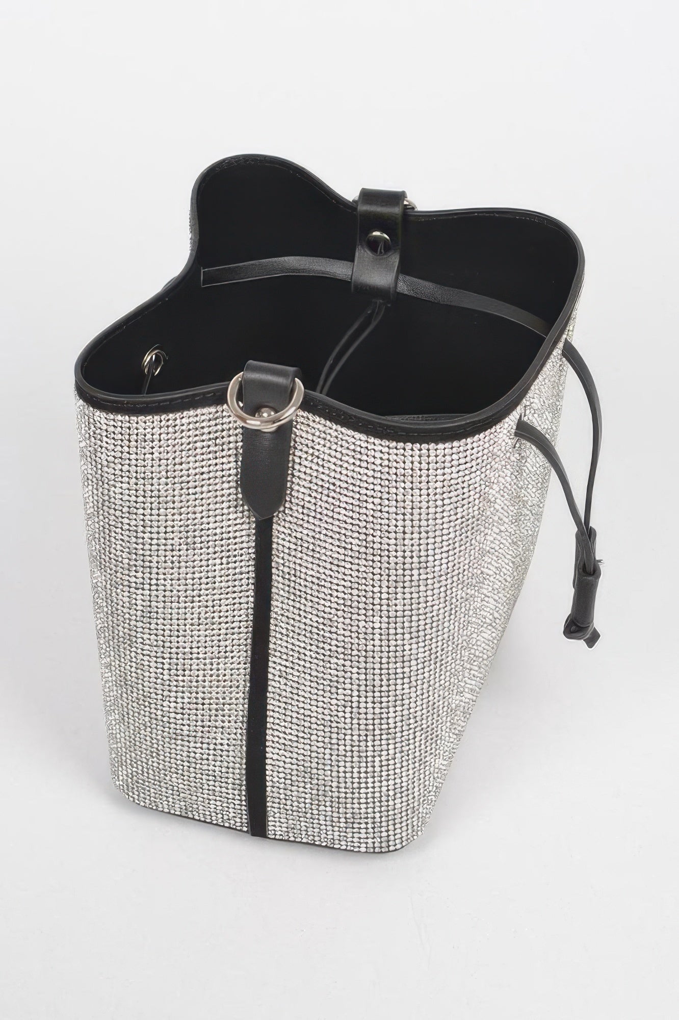 Rhinestone Bucket Bag - DressAffection