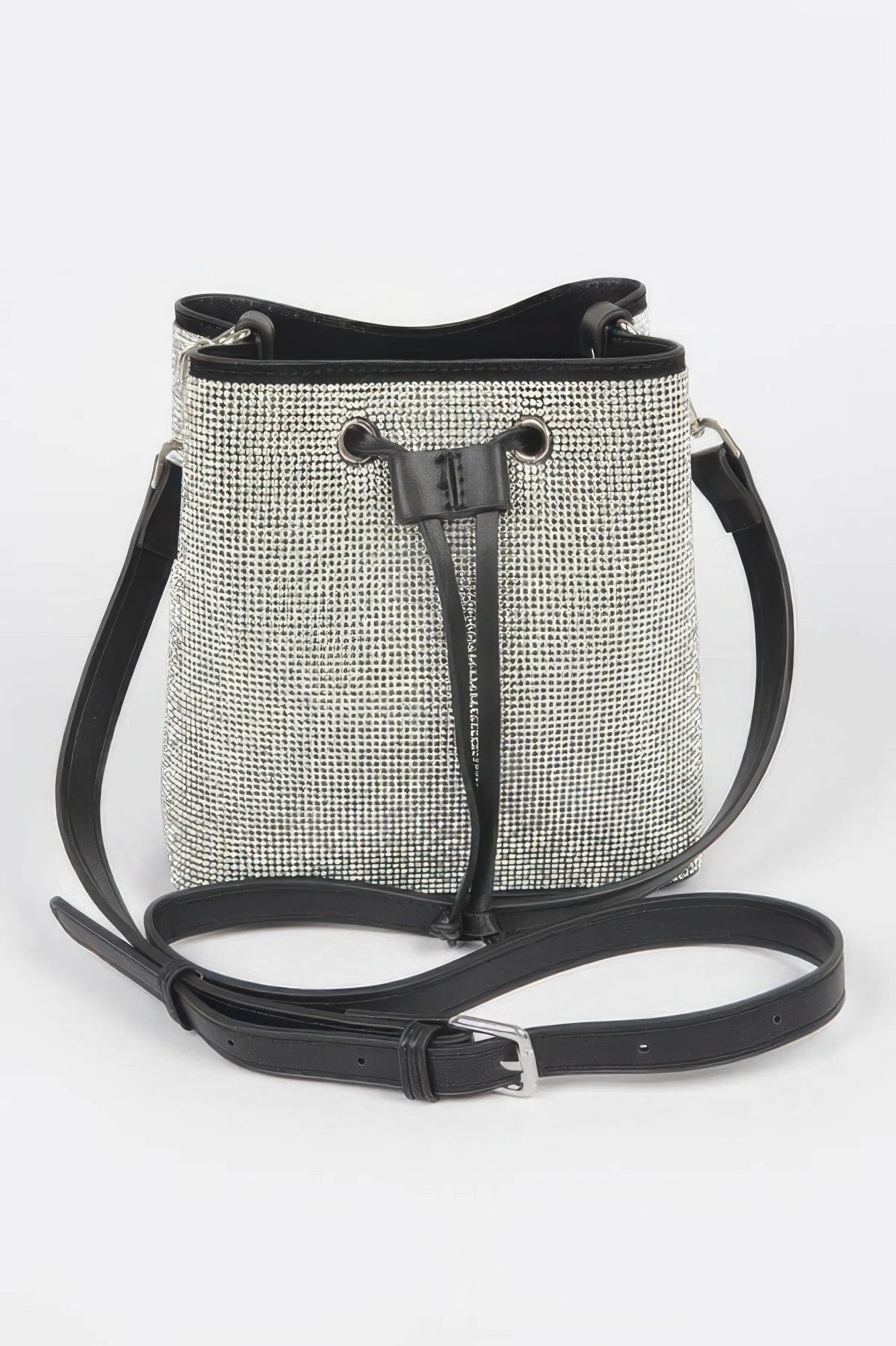 Rhinestone Bucket Bag - DressAffection