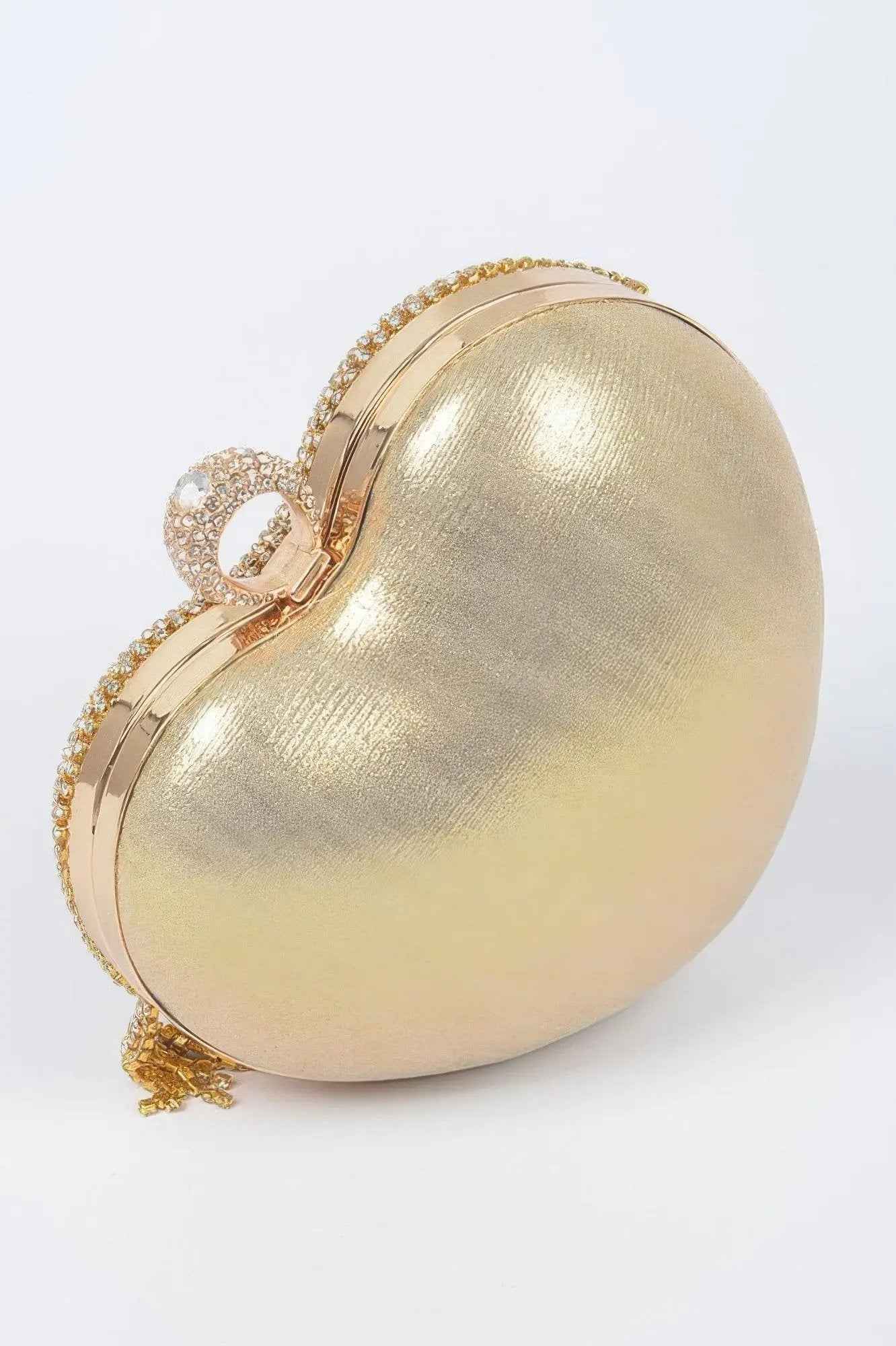 Rhinestone Fringe Heart Shape Party Bag