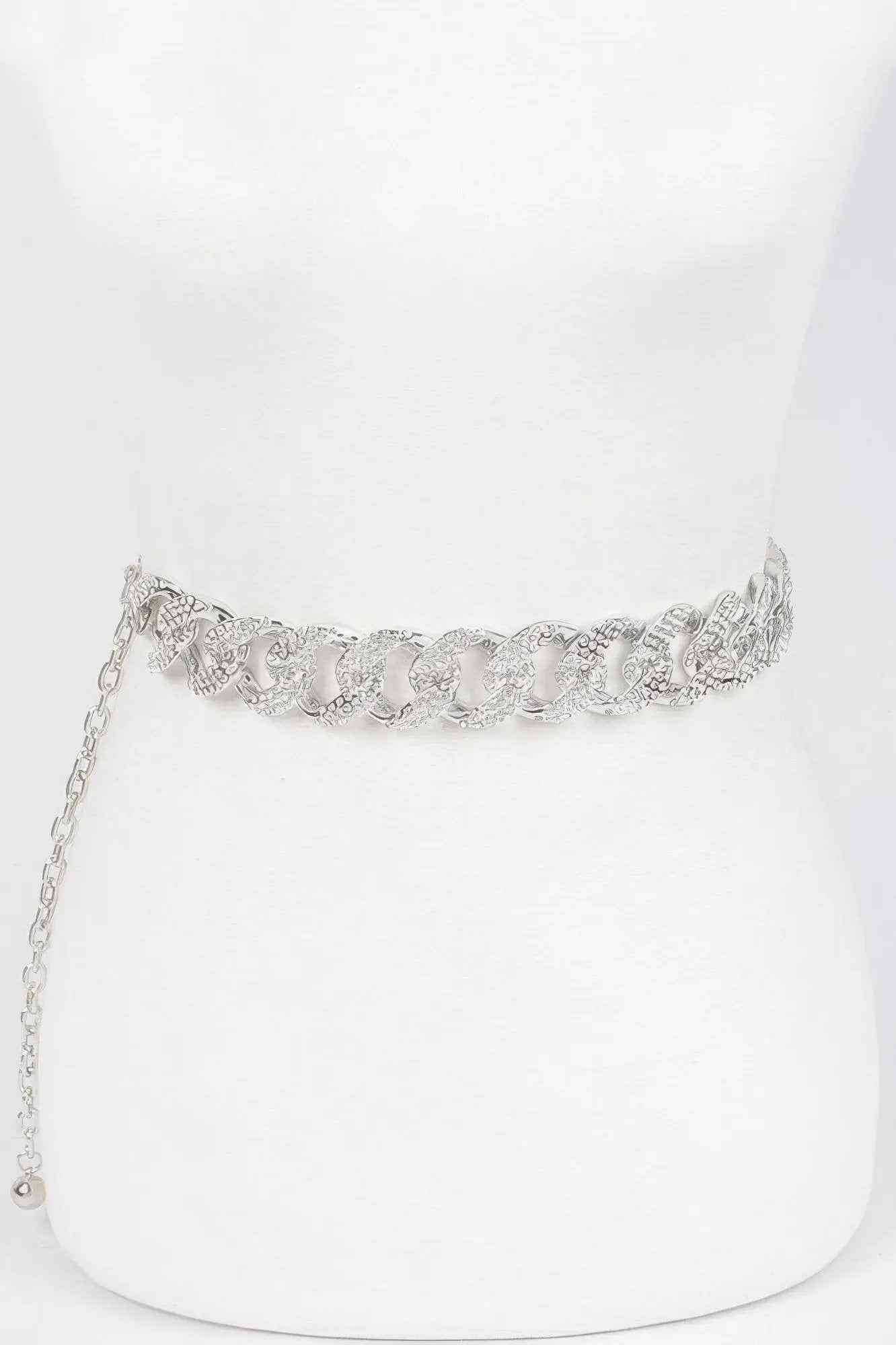 Rhinestone Oversized Chain Belt