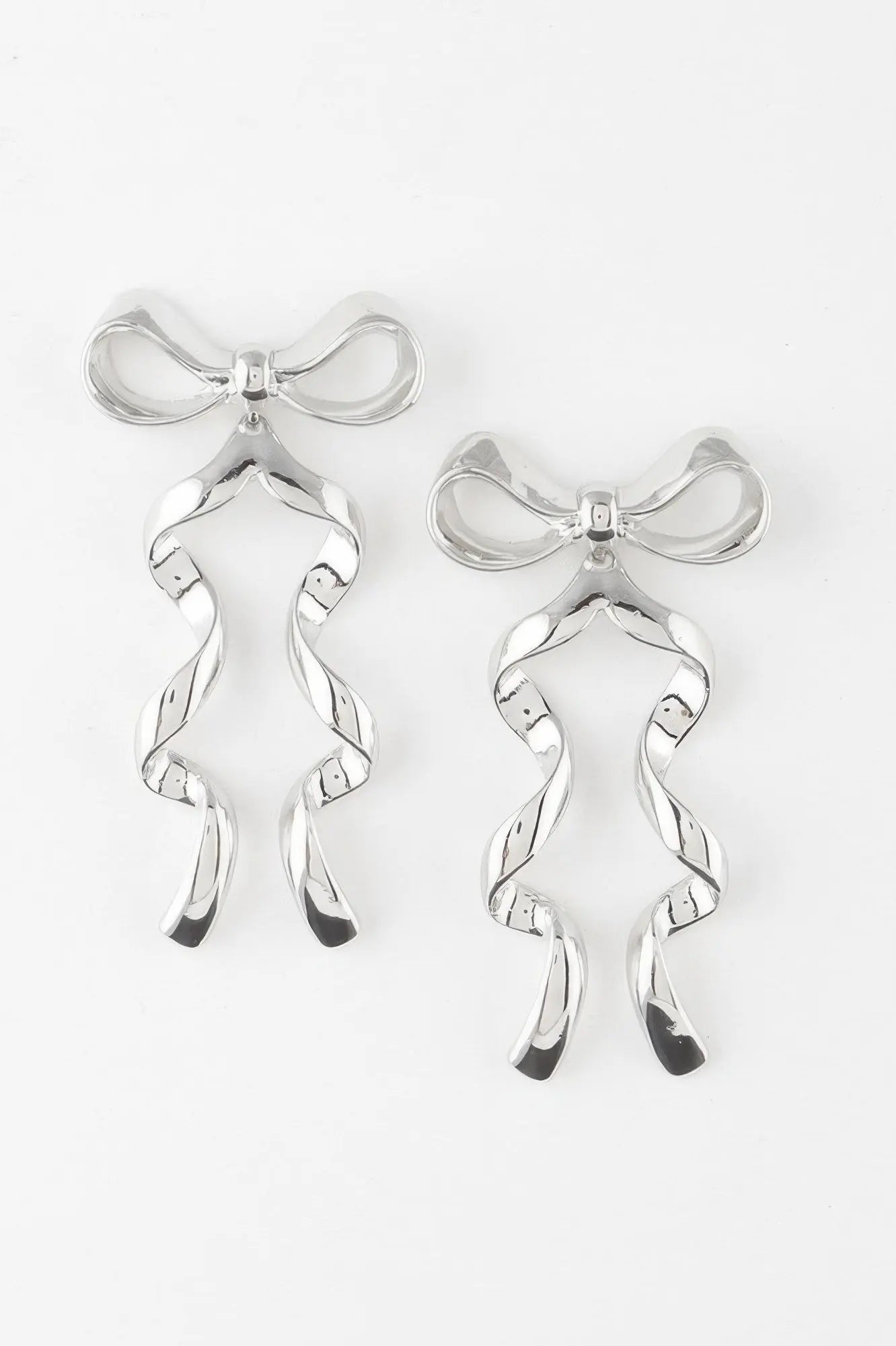 Ribbon Drop Earrings - DressAffection