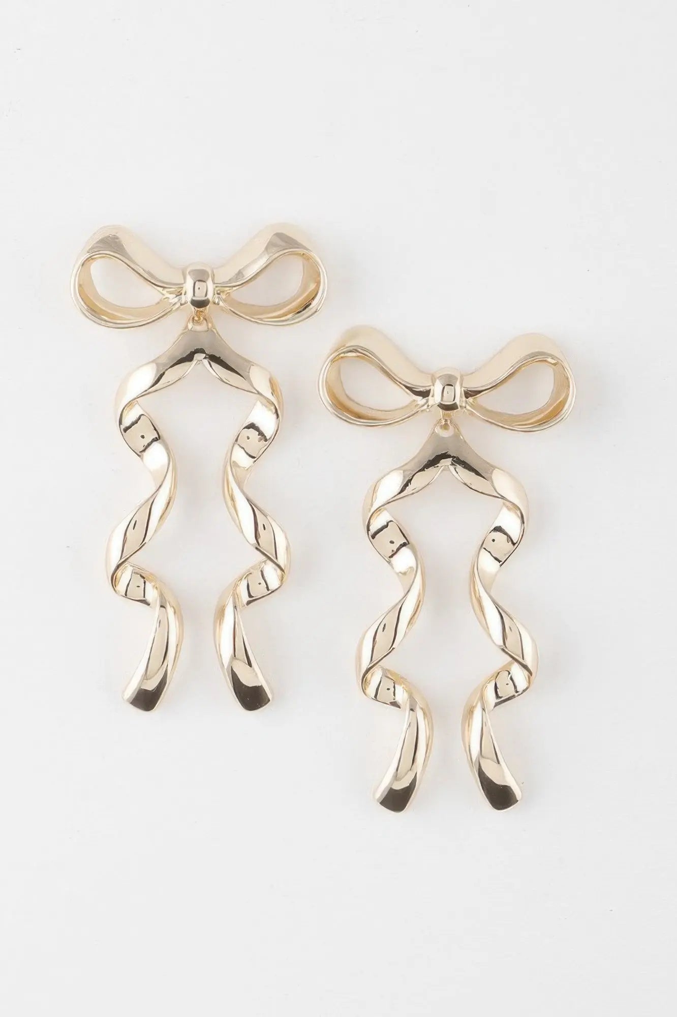 Ribbon Drop Earrings - DressAffection