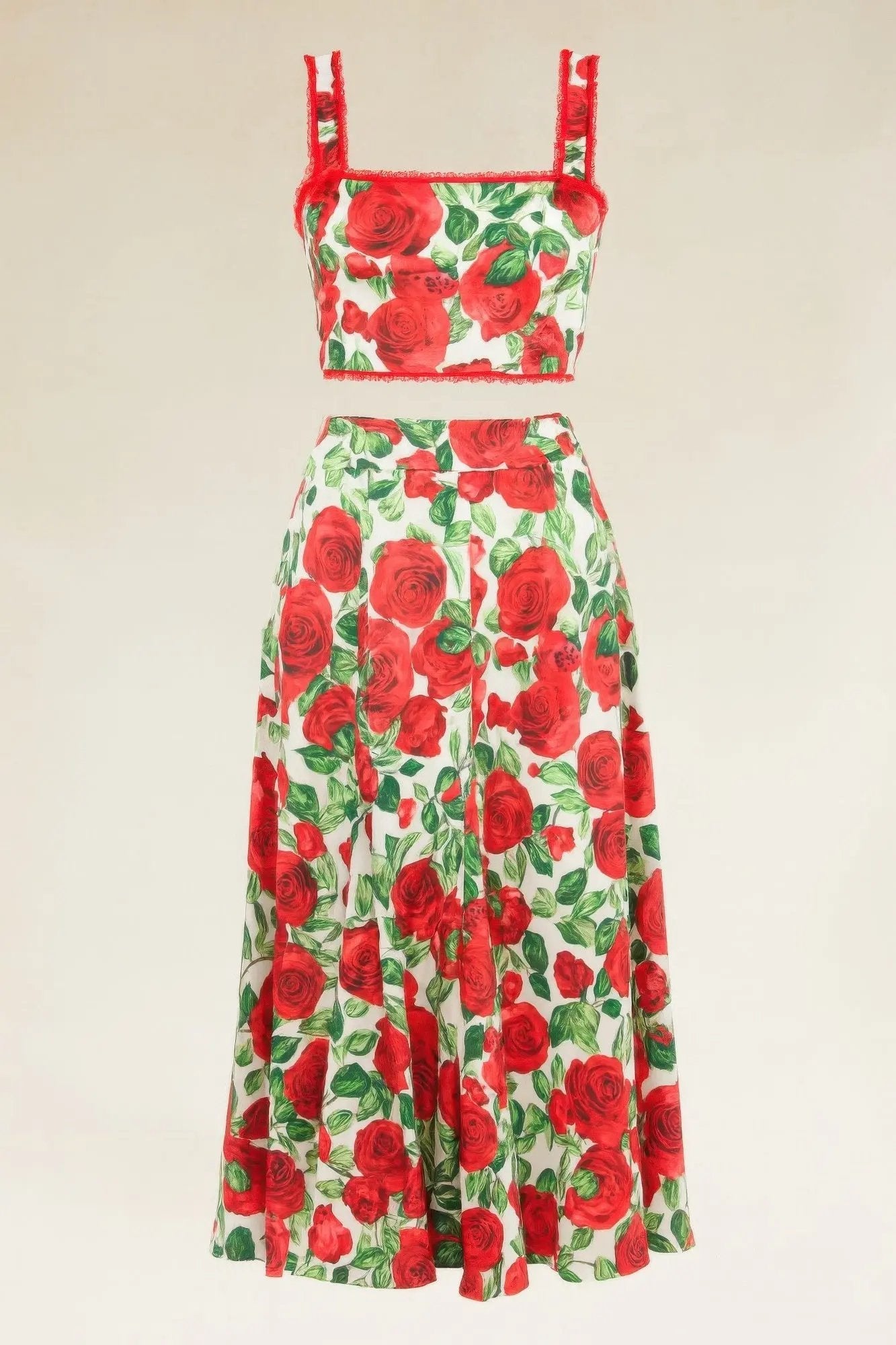 Rose Romance Two-piece Set - DressAffection