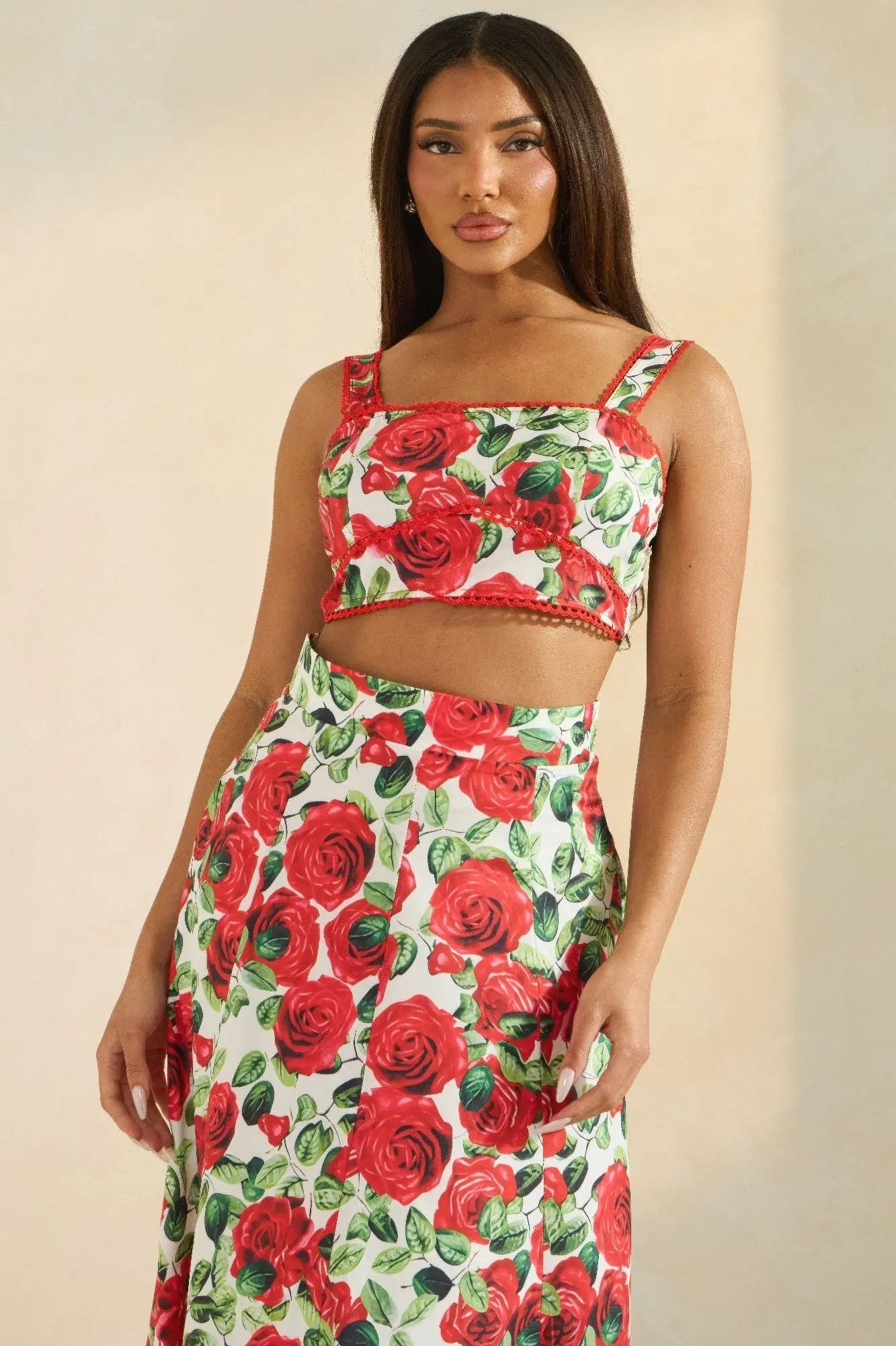 Rose Romance Two-piece Set - DressAffection