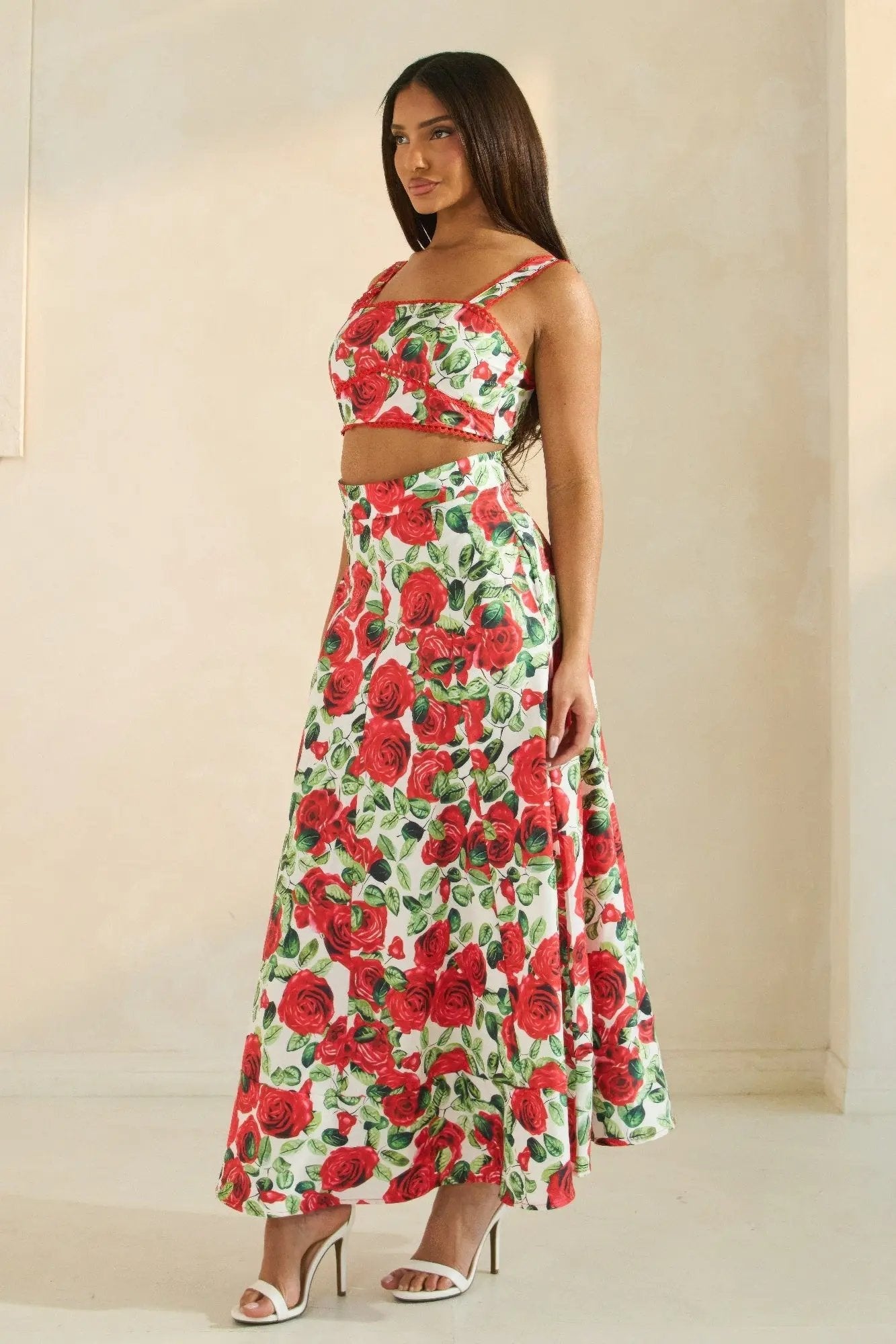Rose Romance Two-piece Set - DressAffection