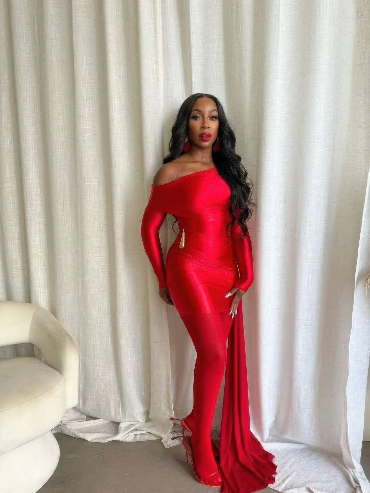 Scarlet Whisper Mini Dress - DressAffection