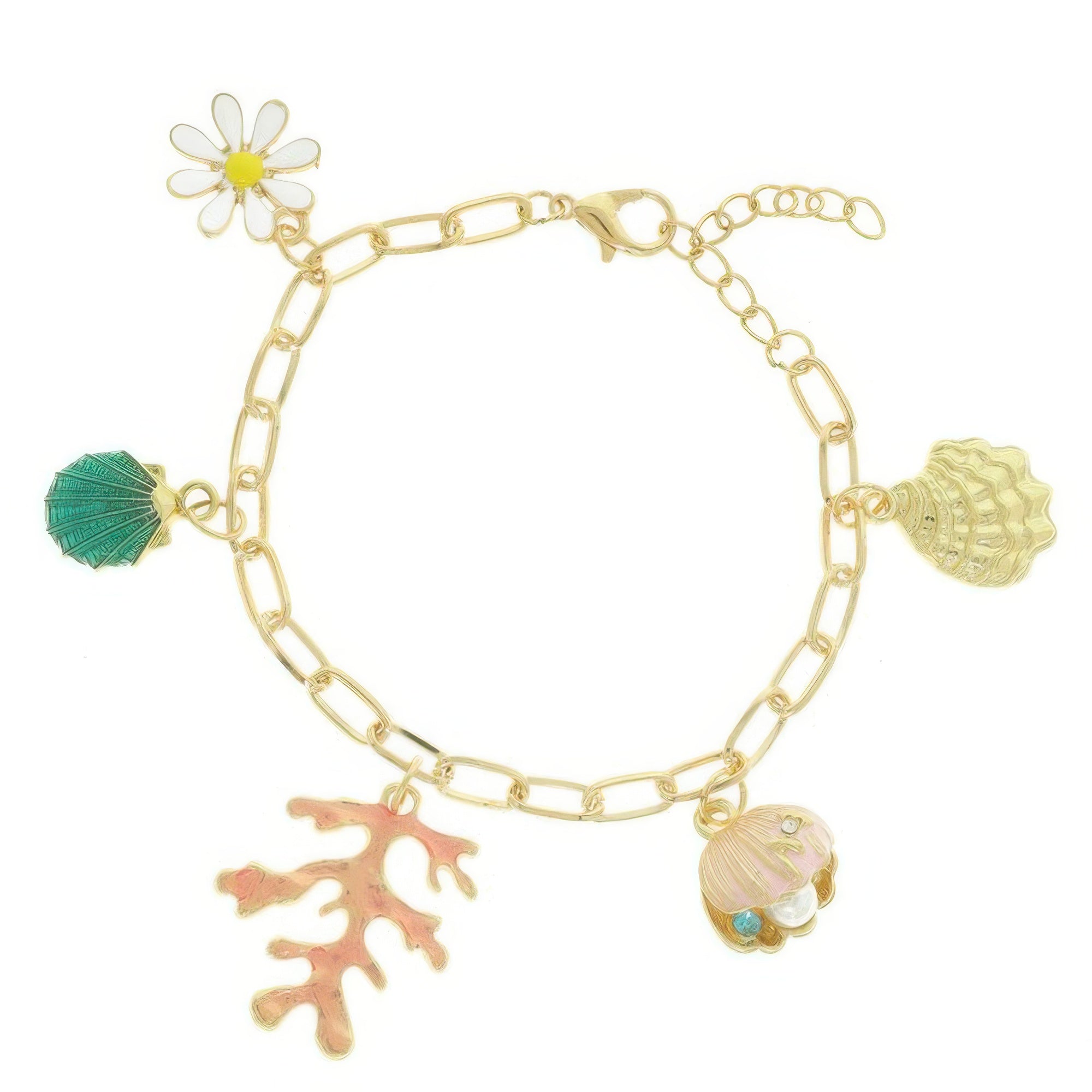 Sea Life Theme Charm Bracelet - DressAffection