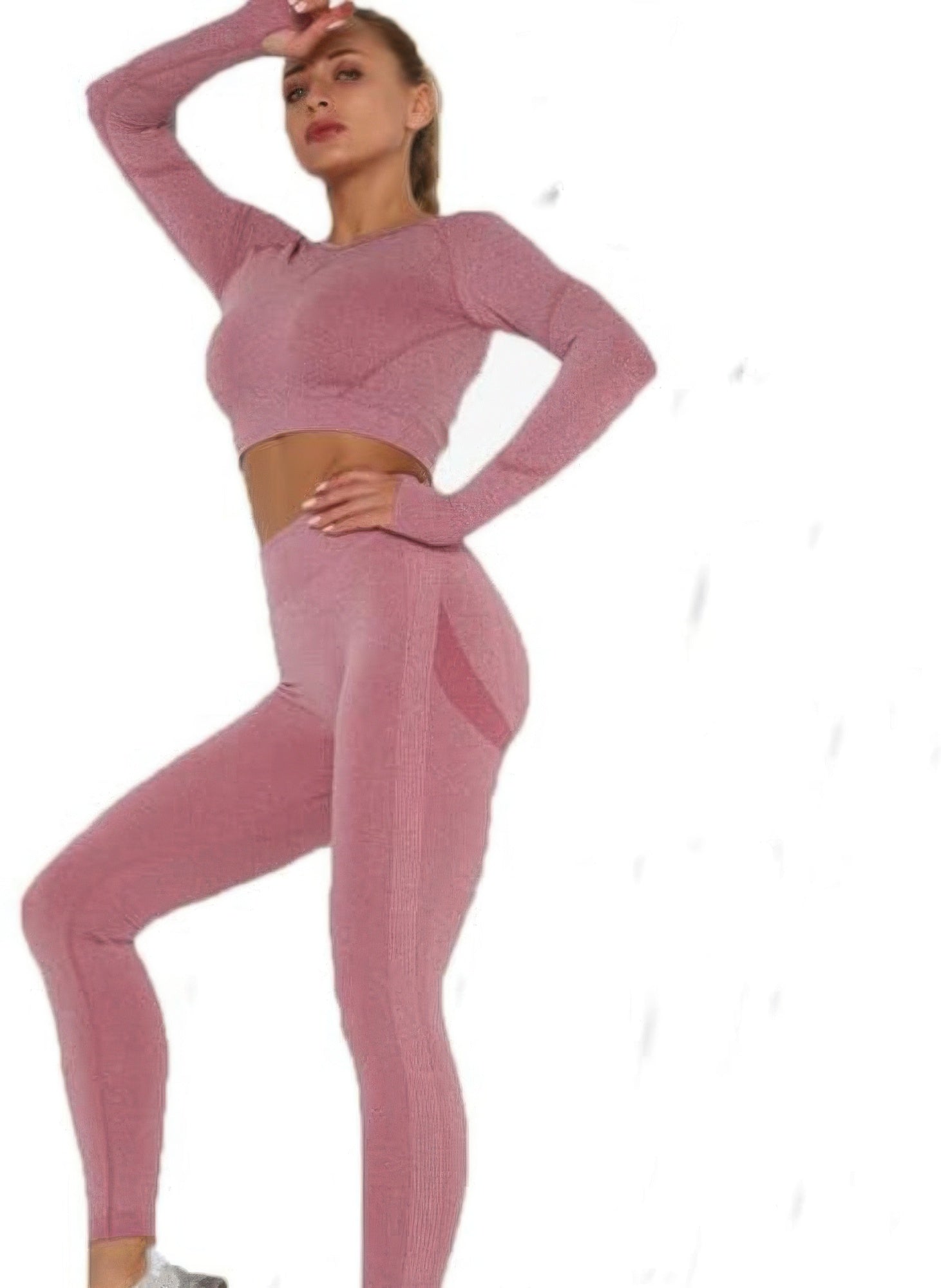 Seamless Top Leggings Set - DressAffection