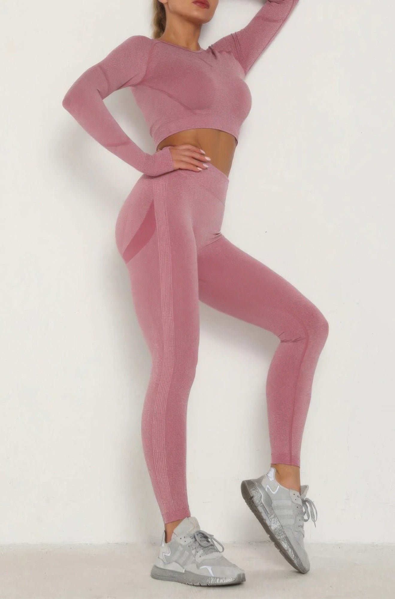 Seamless Top Leggings Set - DressAffection