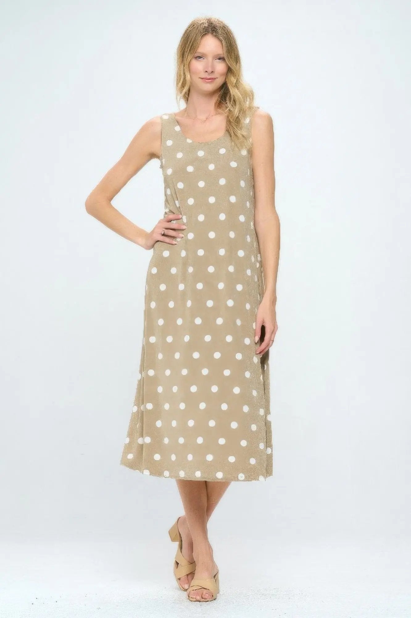 Short Sleeve And Soft Round-neckline Long Dress - DressAffection