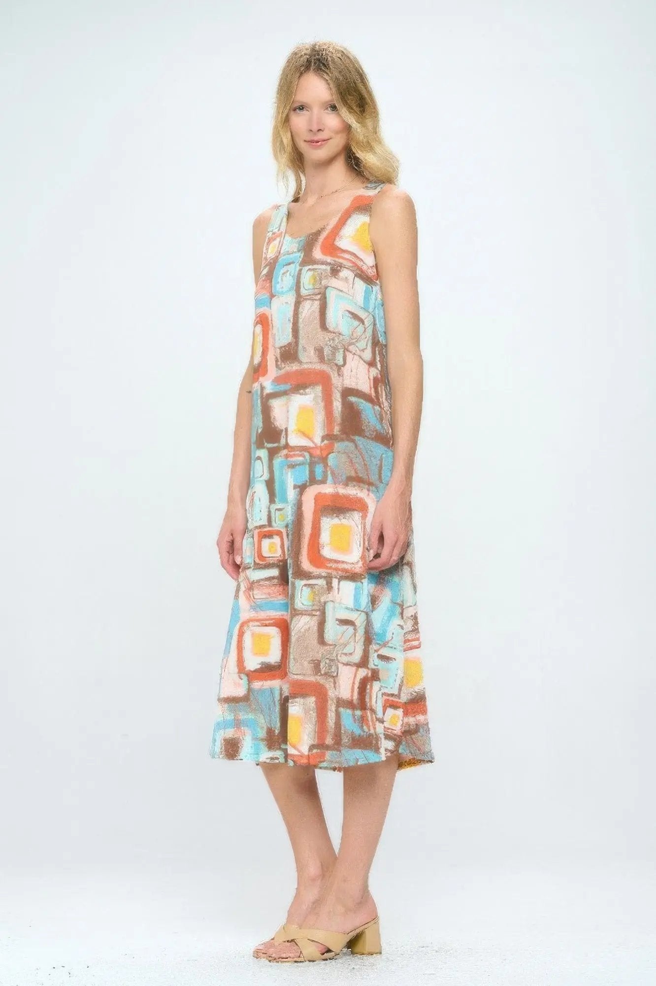 Short Sleeve And Soft Round-neckline Long Dress - DressAffection