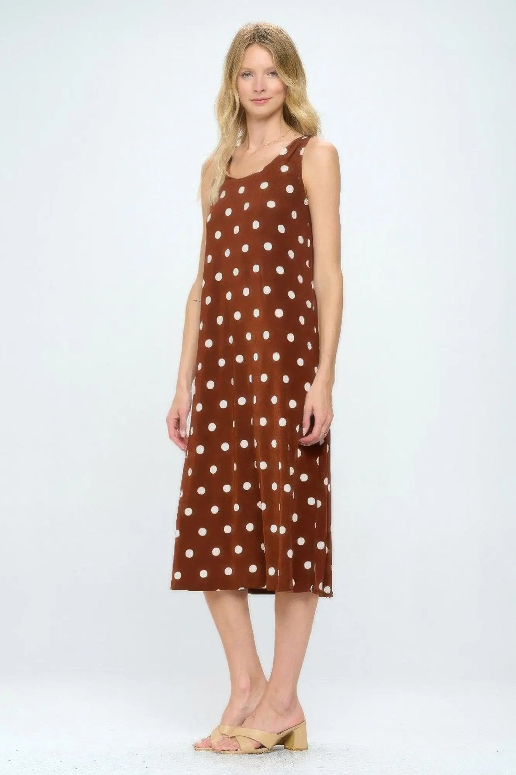 Short Sleeve And Soft Round-neckline Long Dress - DressAffection