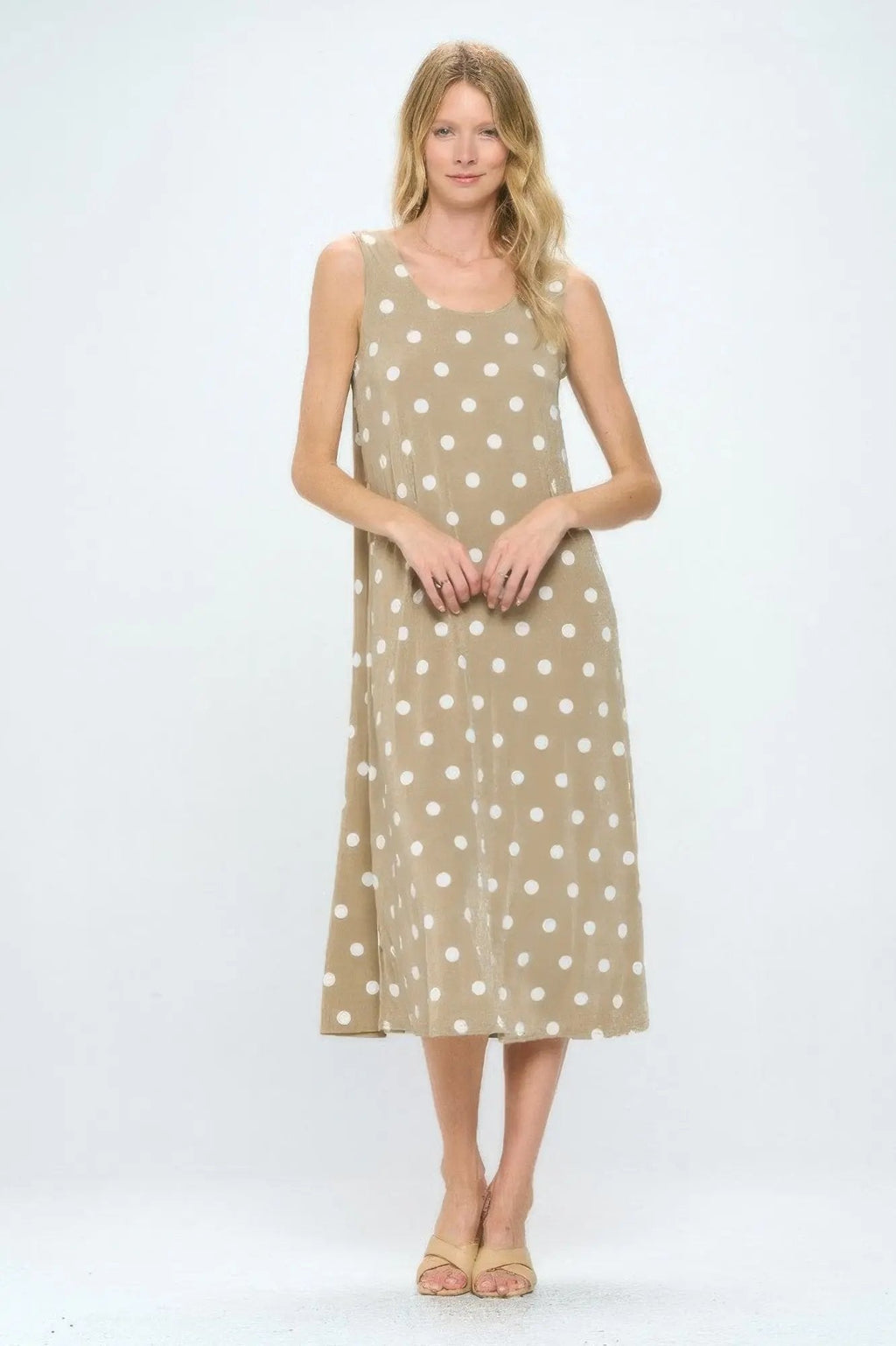Short Sleeve And Soft Round-neckline Long Dress - DressAffection