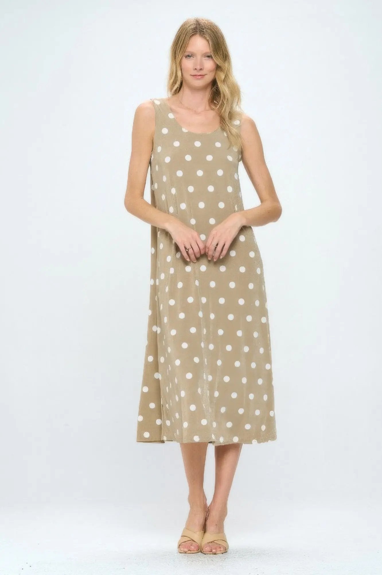 Short Sleeve And Soft Round-neckline Long Dress - DressAffection