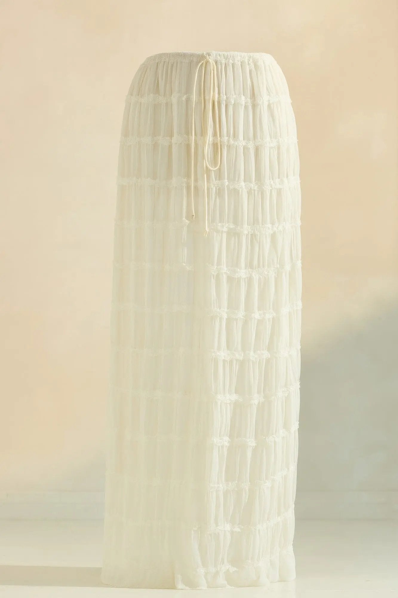 Sky Breeze Sheer Maxi Skirt - DressAffection