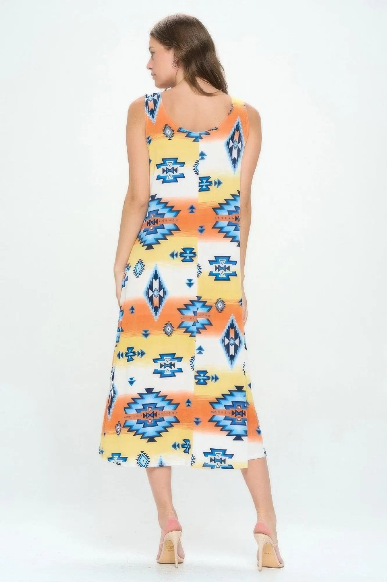 Sleeveless And Soft Round-neckline Long - DressAffection