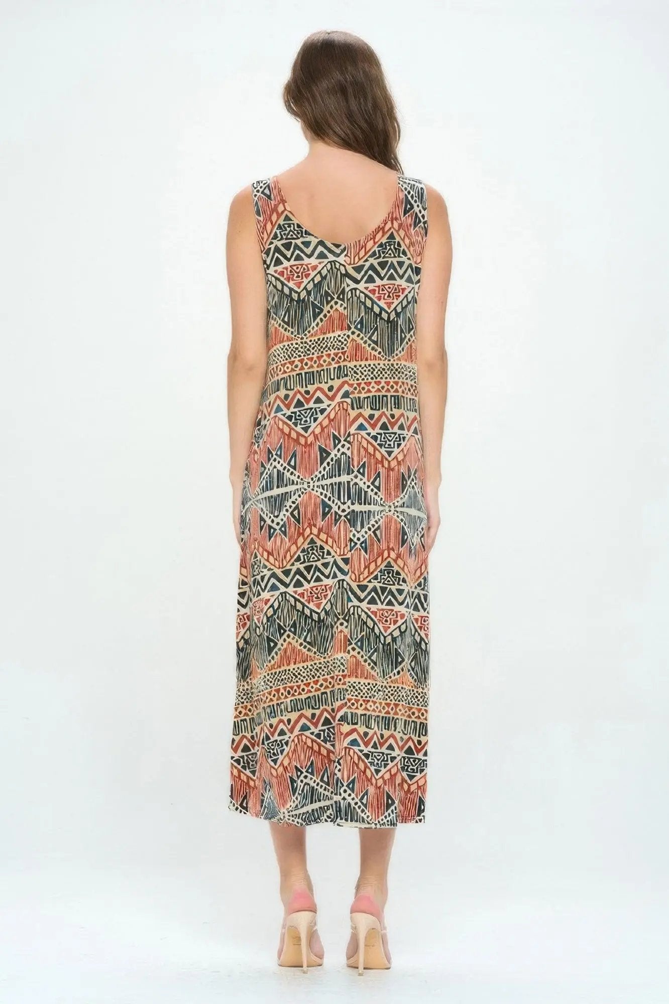 Sleeveless And Soft Round-neckline Long - DressAffection